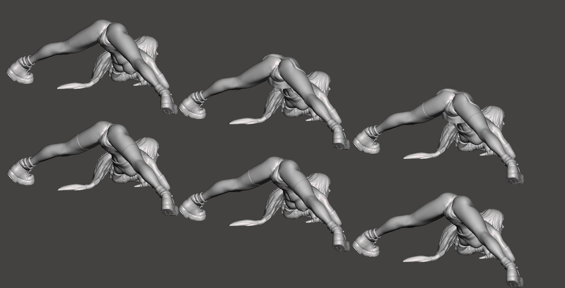 TIFA LOCKHART Jack-O Pose NSFW MEGA-PACK STL 3D 3D print model_25