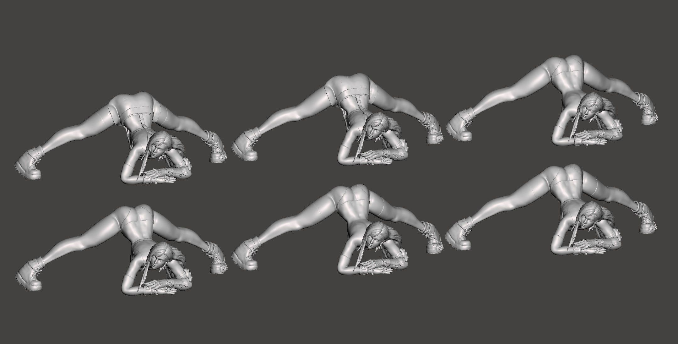 TIFA LOCKHART Jack-O Pose NSFW MEGA-PACK STL 3D 3D print model_23