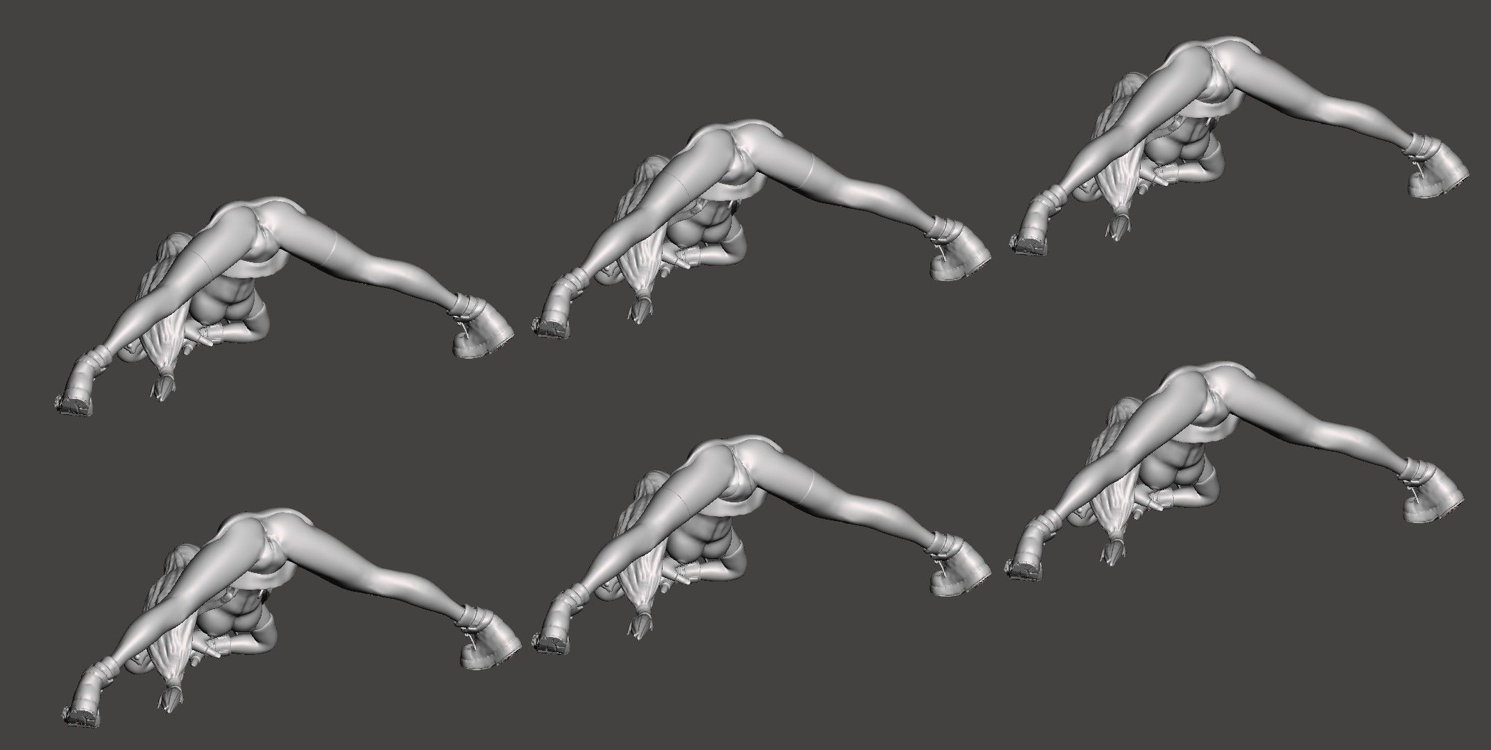 TIFA LOCKHART Jack-O Pose NSFW MEGA-PACK STL 3D 3D print model_22