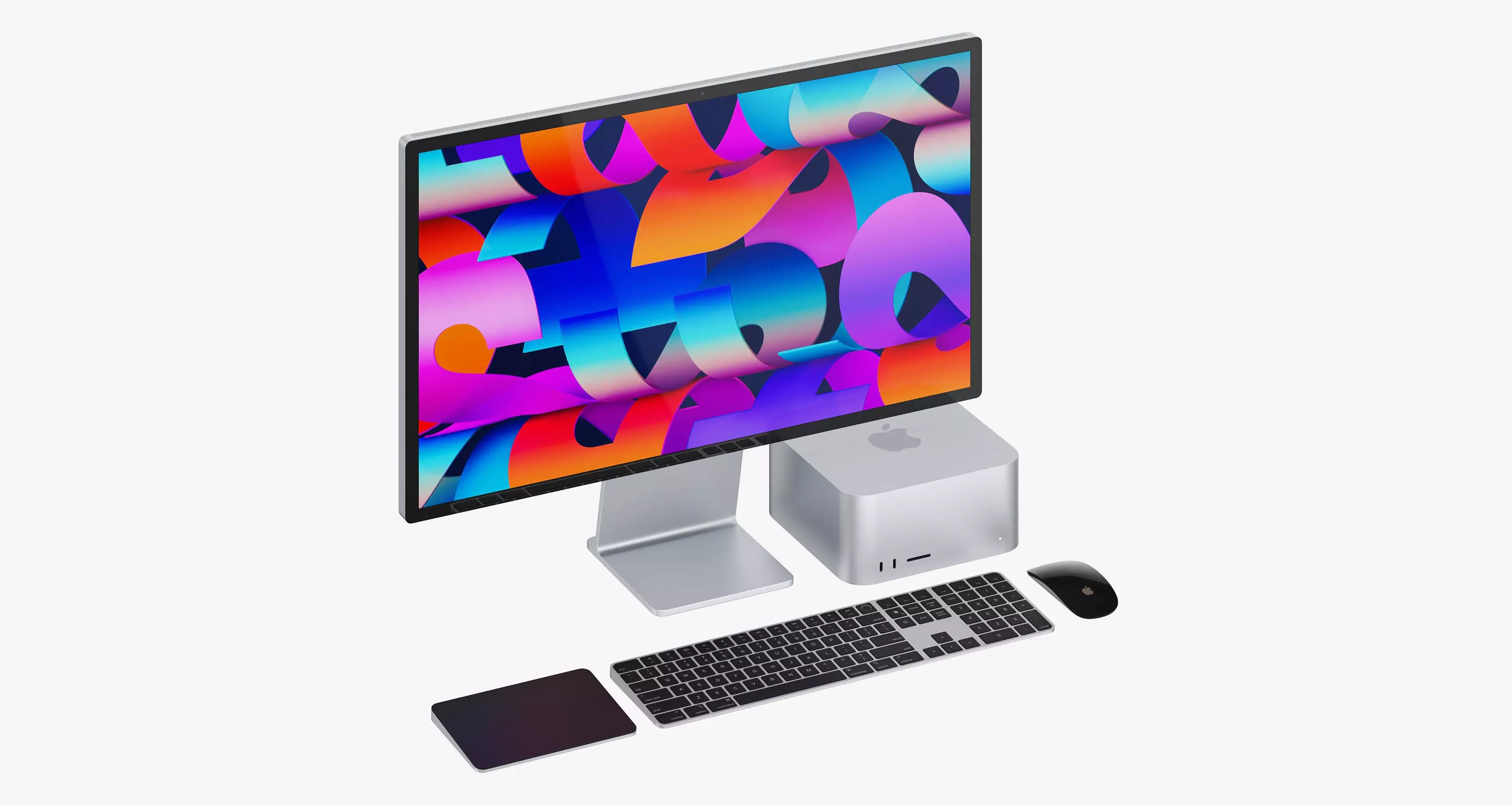 Apple Studio Display and Mac studio full set 3D model