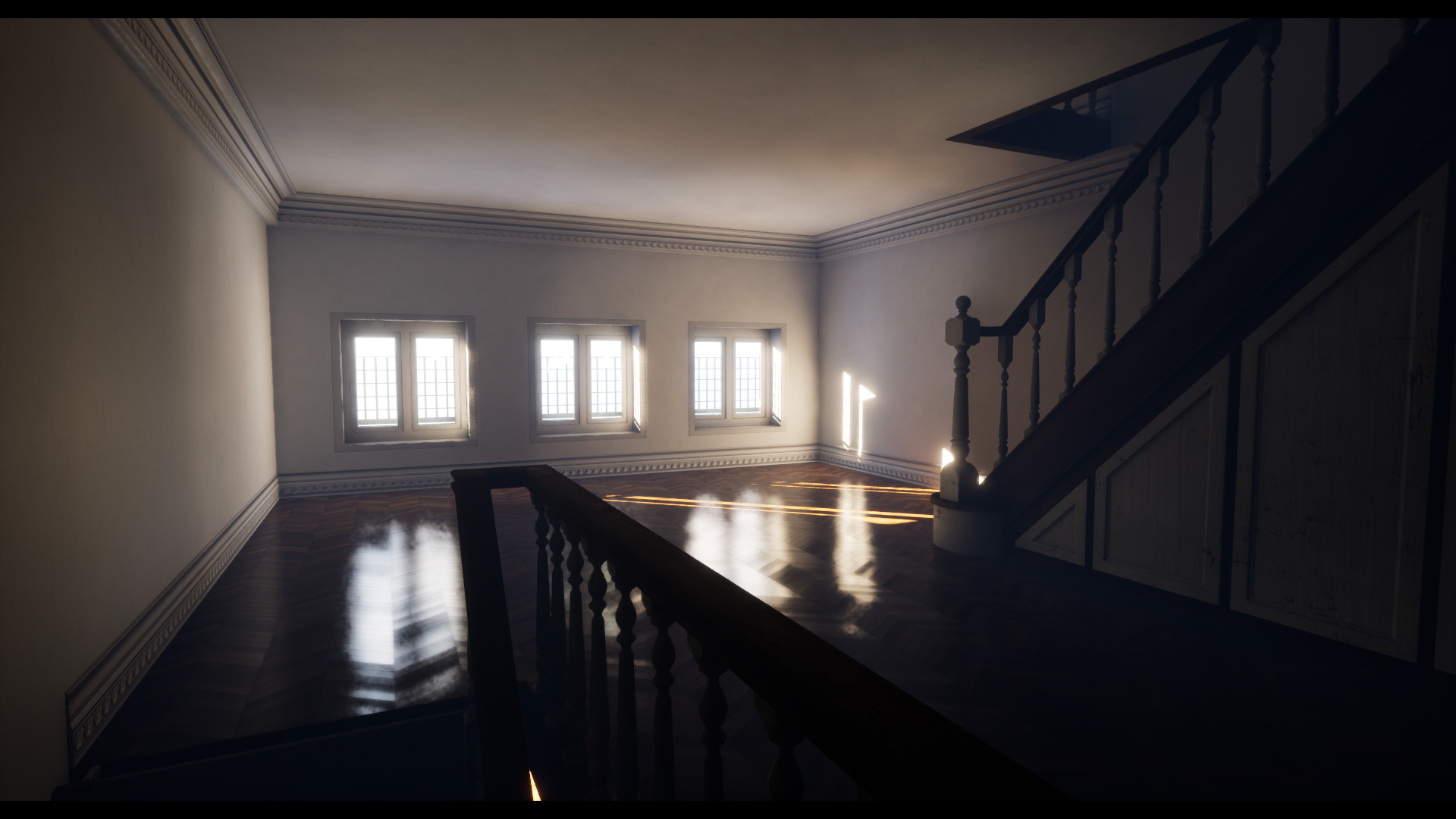 Modular Georgian Walls - Houses Low-poly 3D model_10