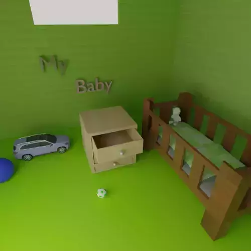 A baby room 3D model