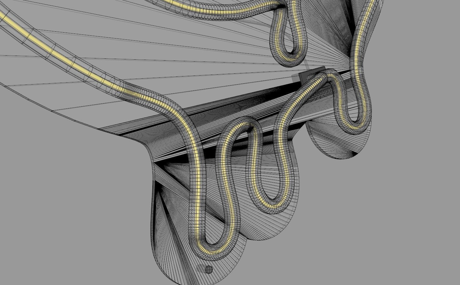 Melting Smiley Face - Neon Sign 3D model_8