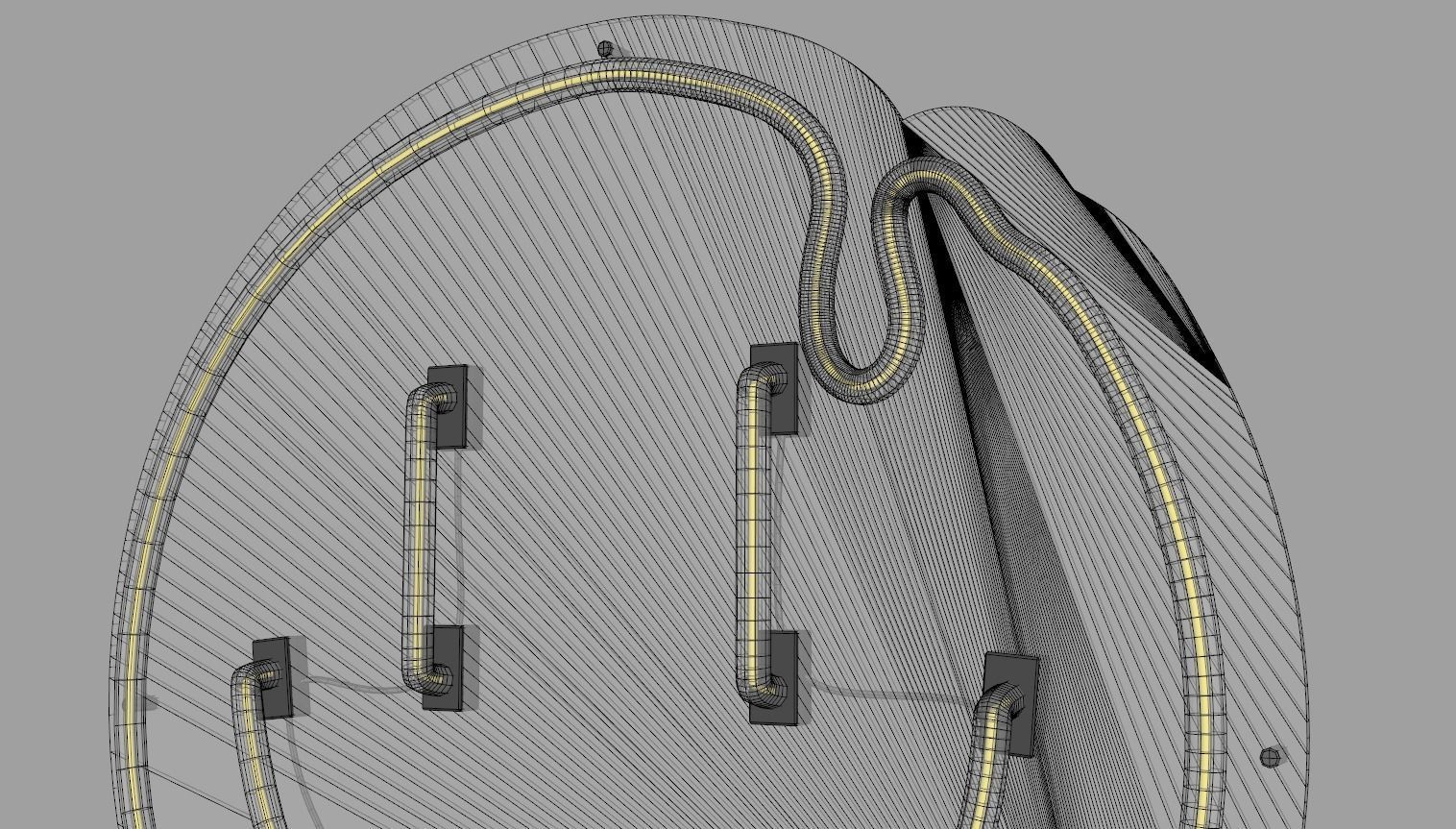 Melting Smiley Face - Neon Sign 3D model_7