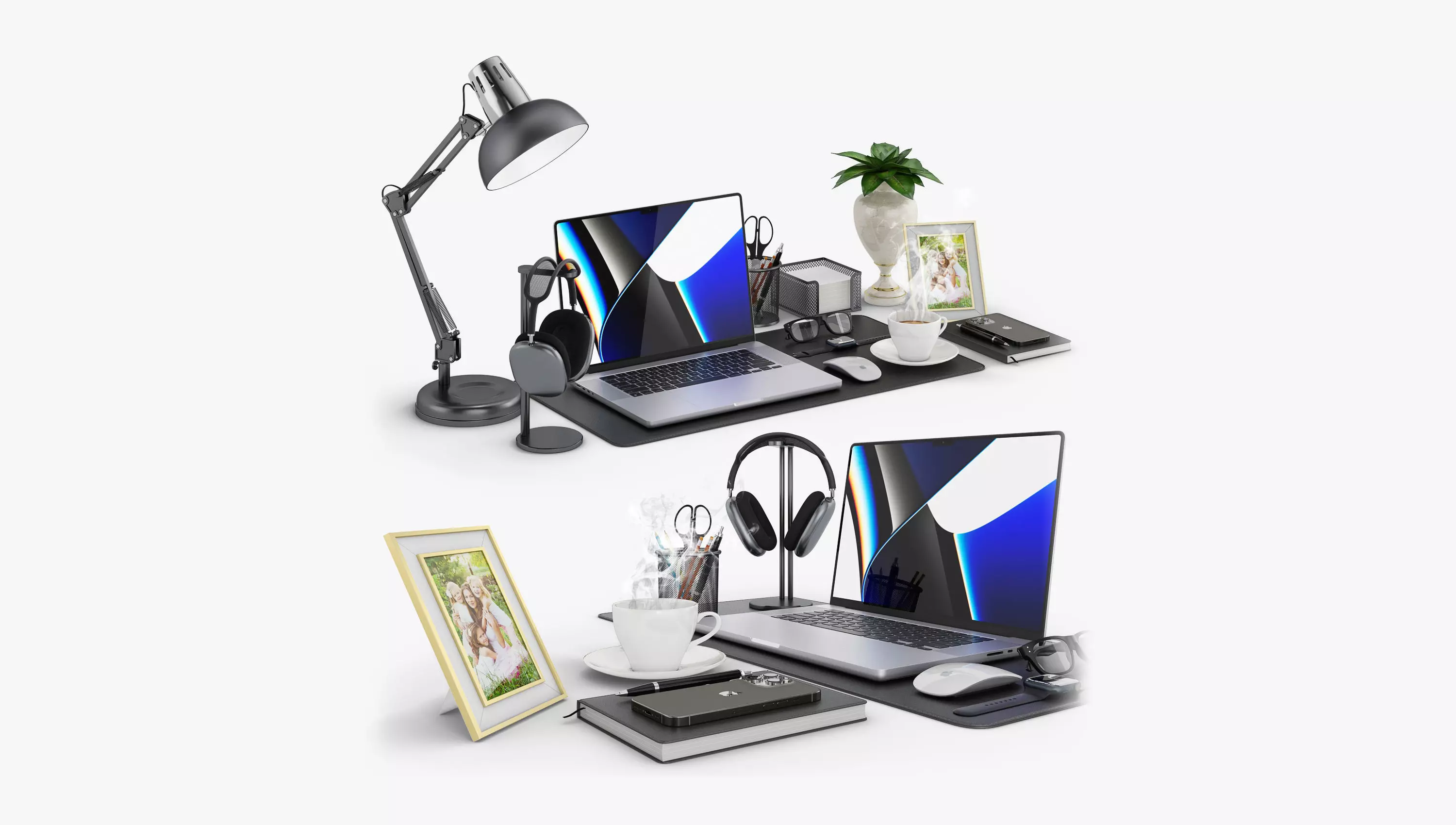 Workspace MacBook 6 3D model