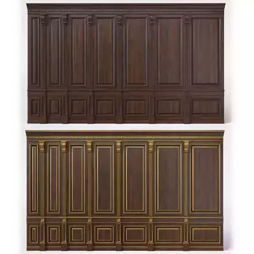 Wooden panel 02 07 3D model
