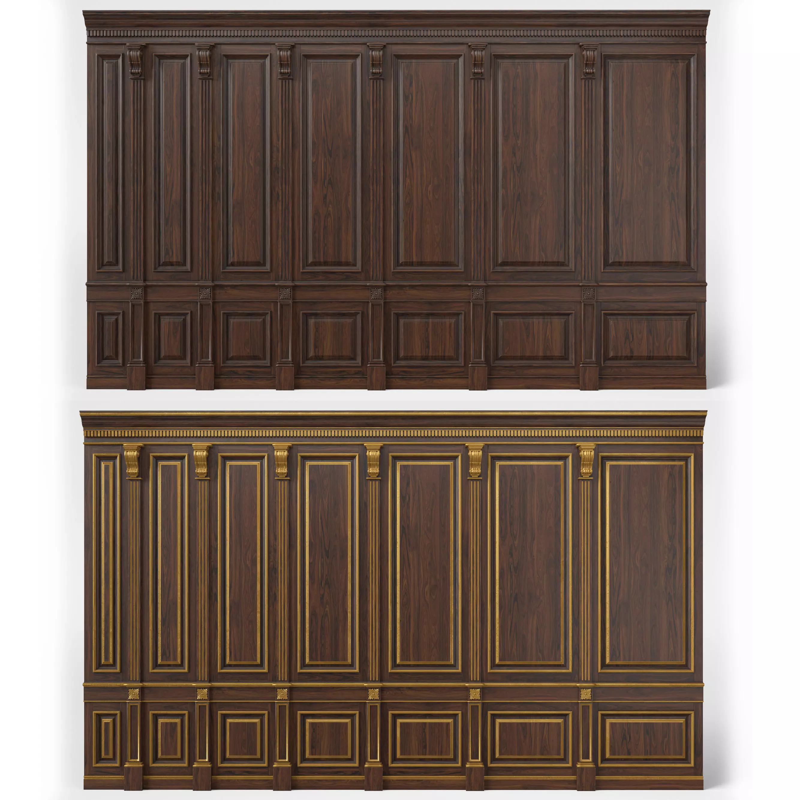 Wooden panel 02 07 3D model