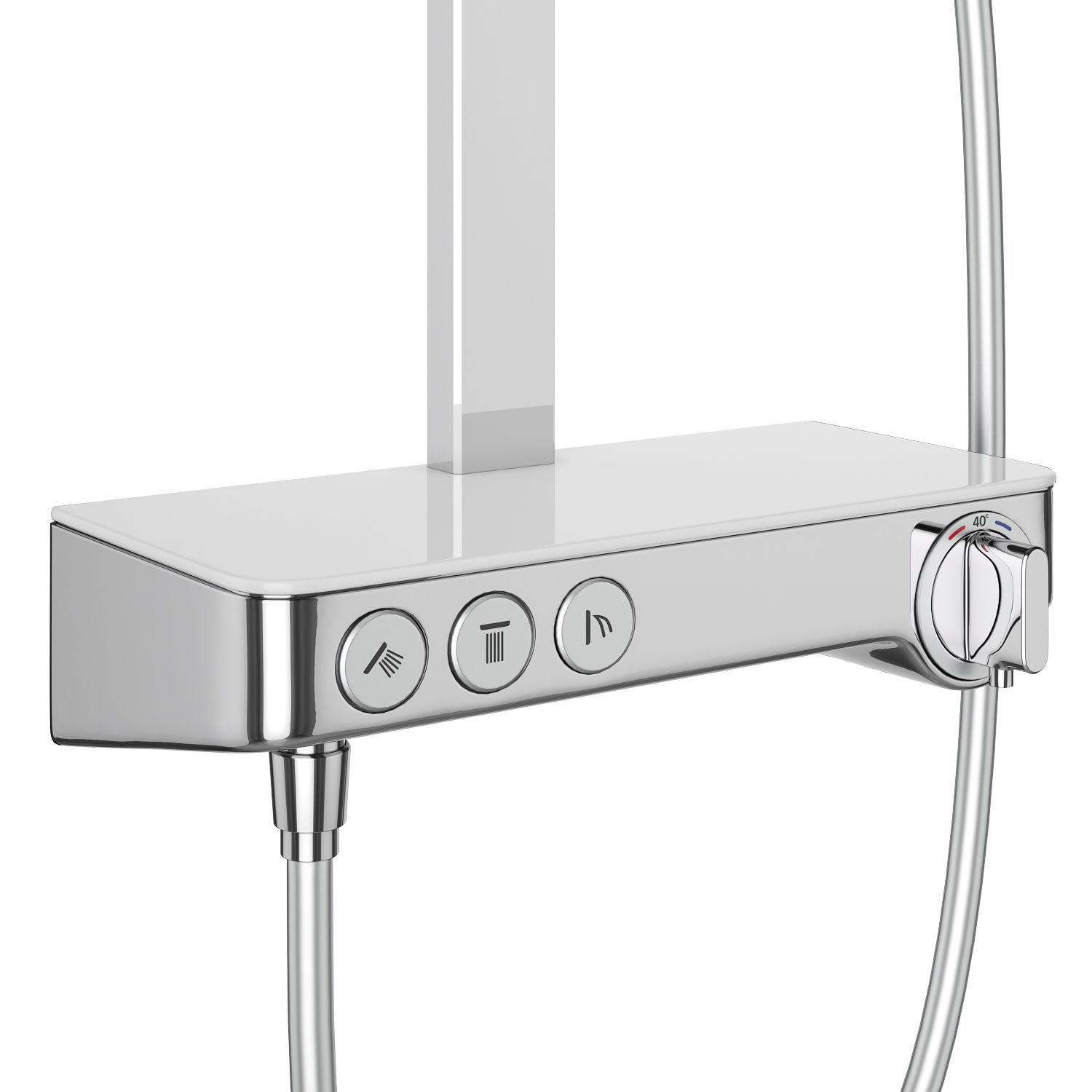 Shower systems Hansgrohe set 154 3D model_9