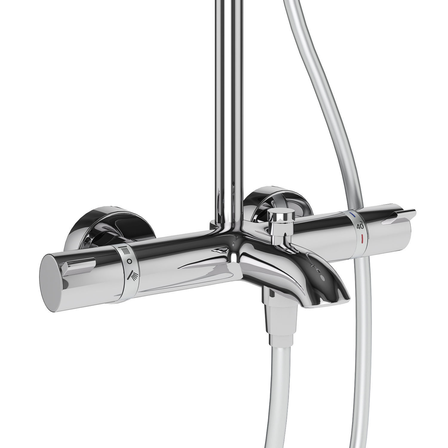 Shower systems Hansgrohe set 154 3D model_22