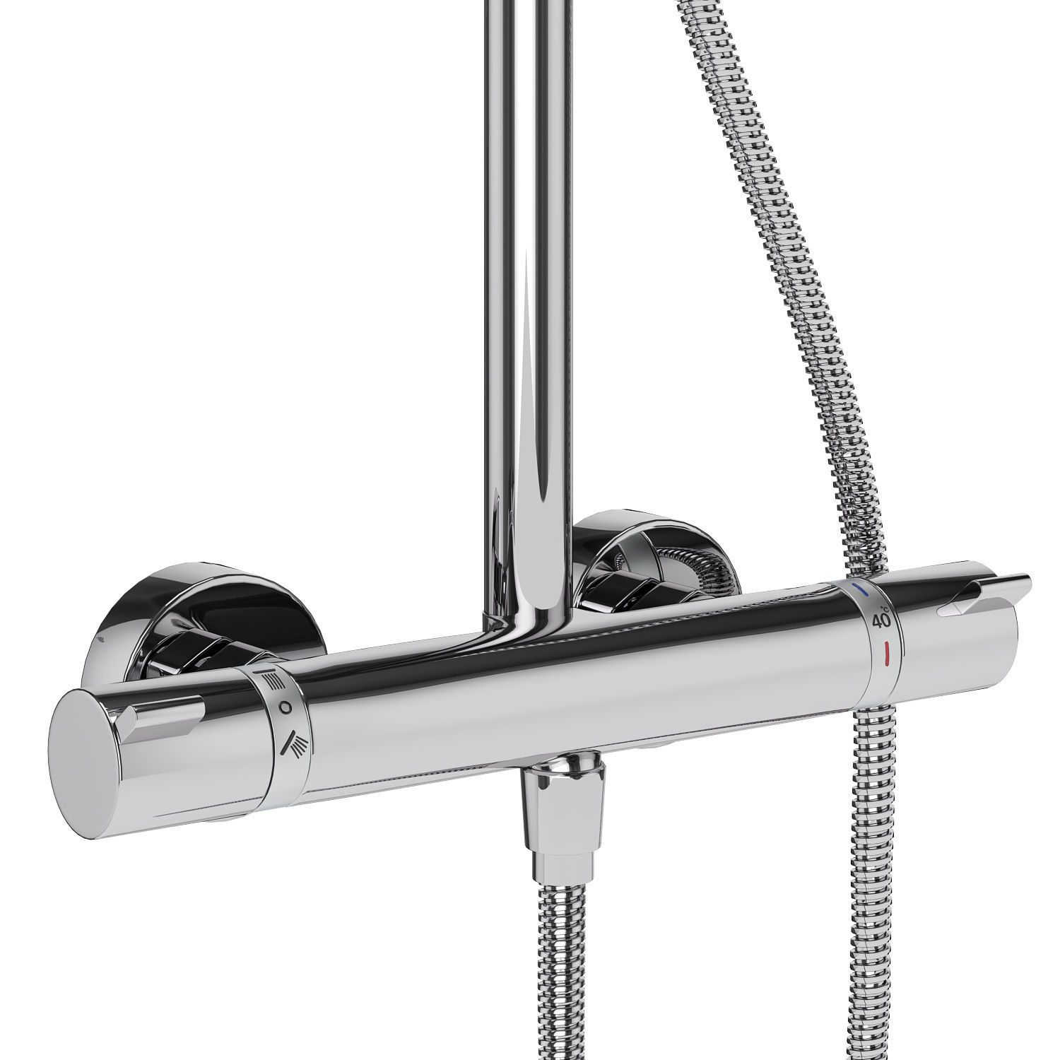 Shower systems Hansgrohe set 154 3D model_16