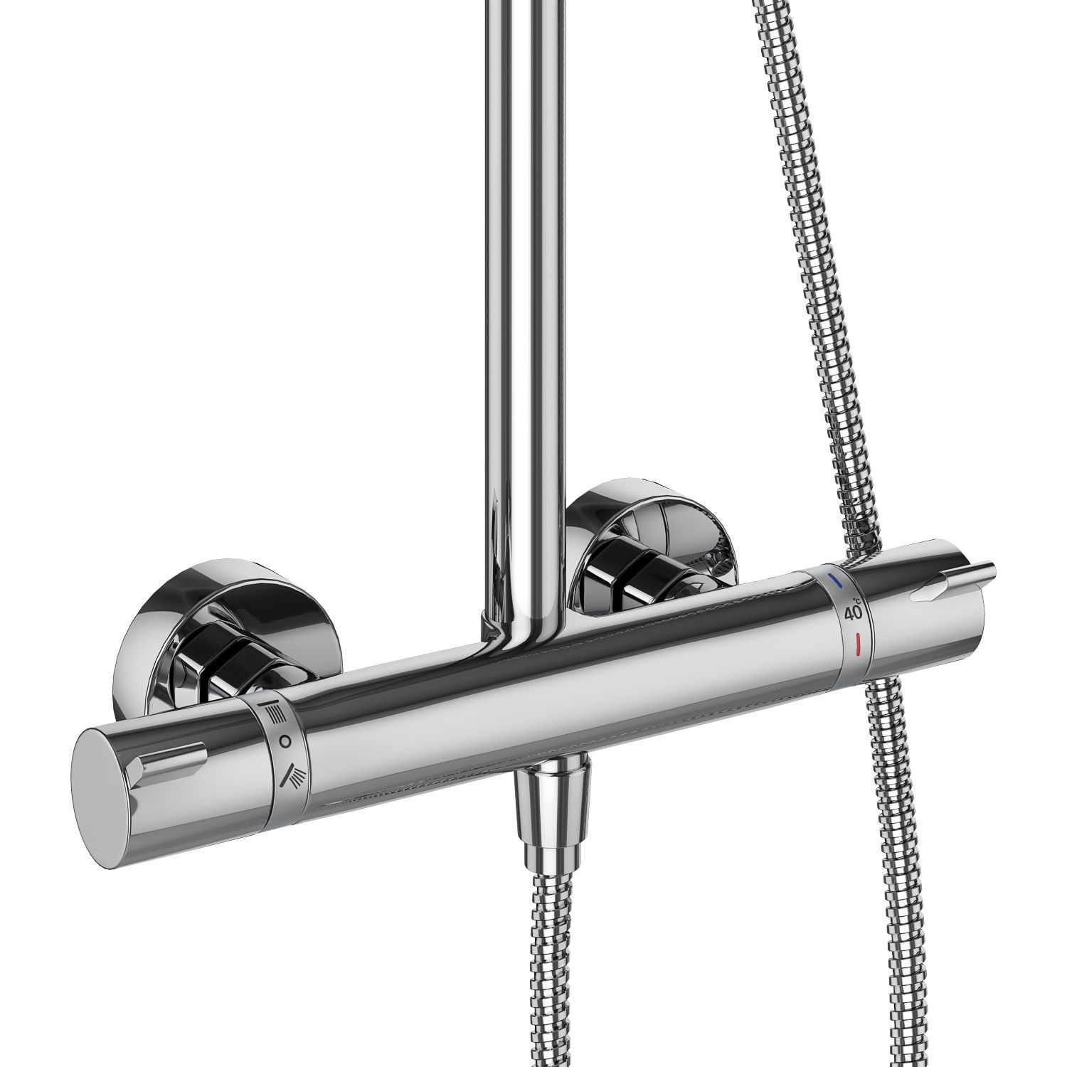 Shower systems Hansgrohe set 155 3D model_9