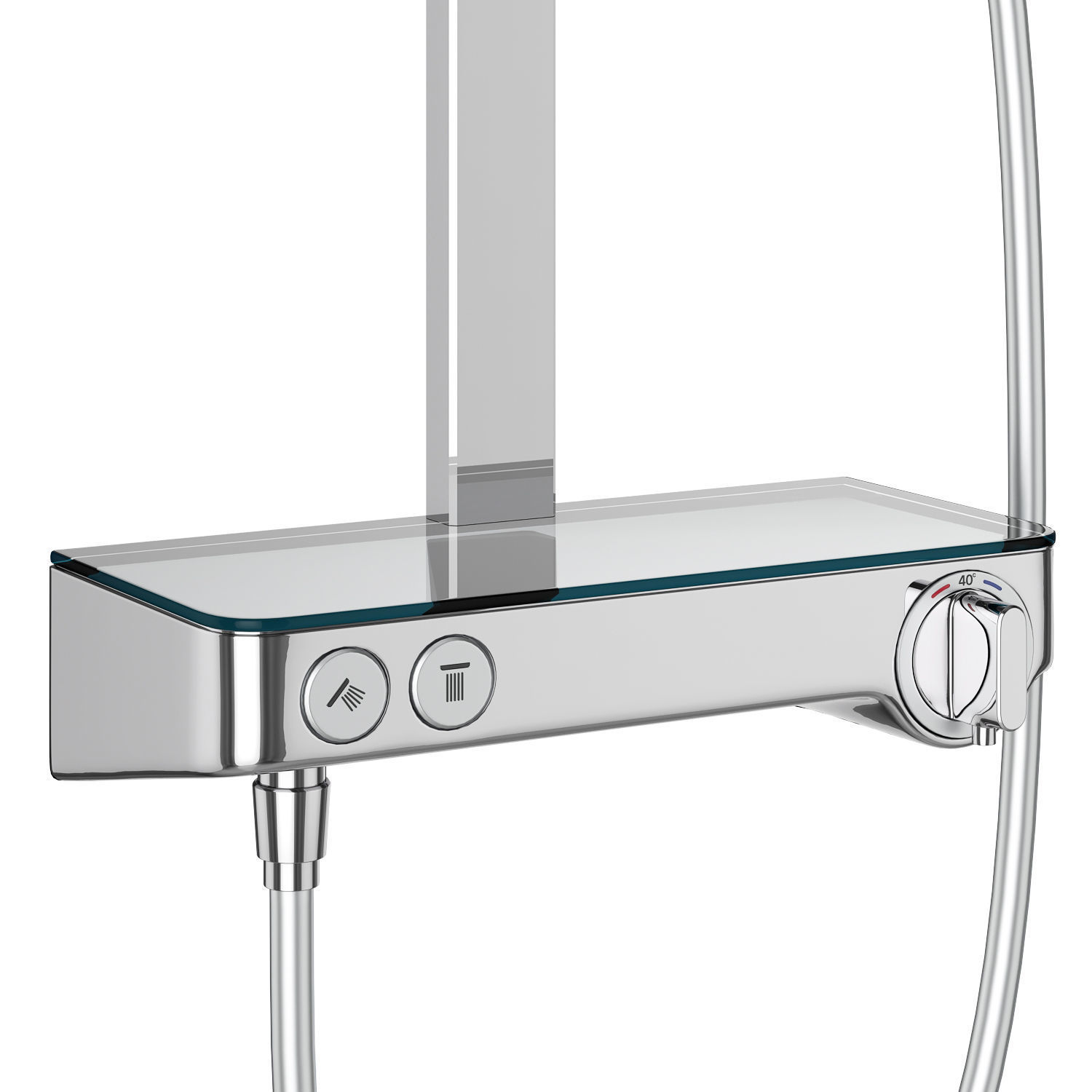 Shower systems Hansgrohe set 155 3D model_14