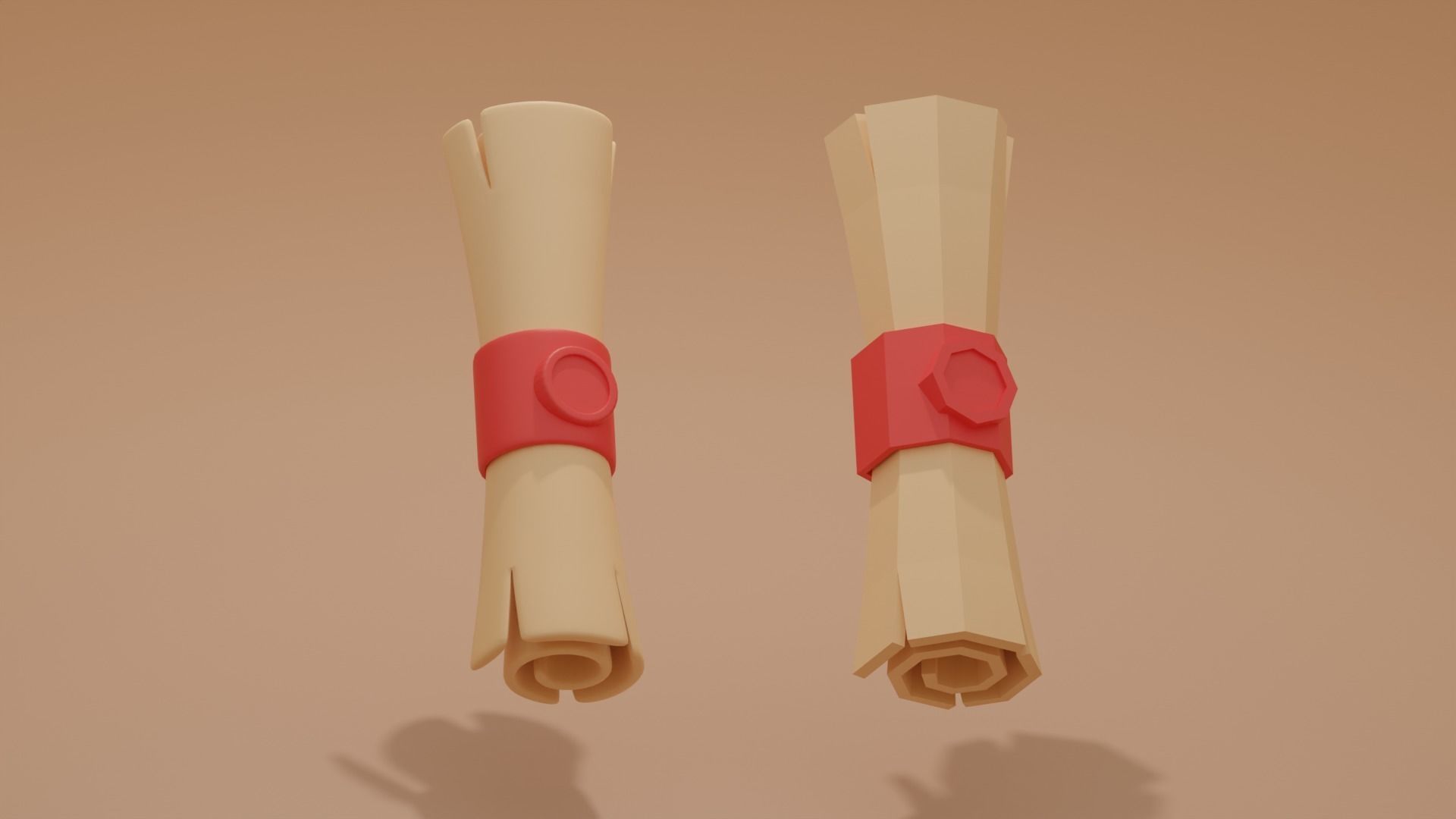 Game Asset Scroll 3D model_2