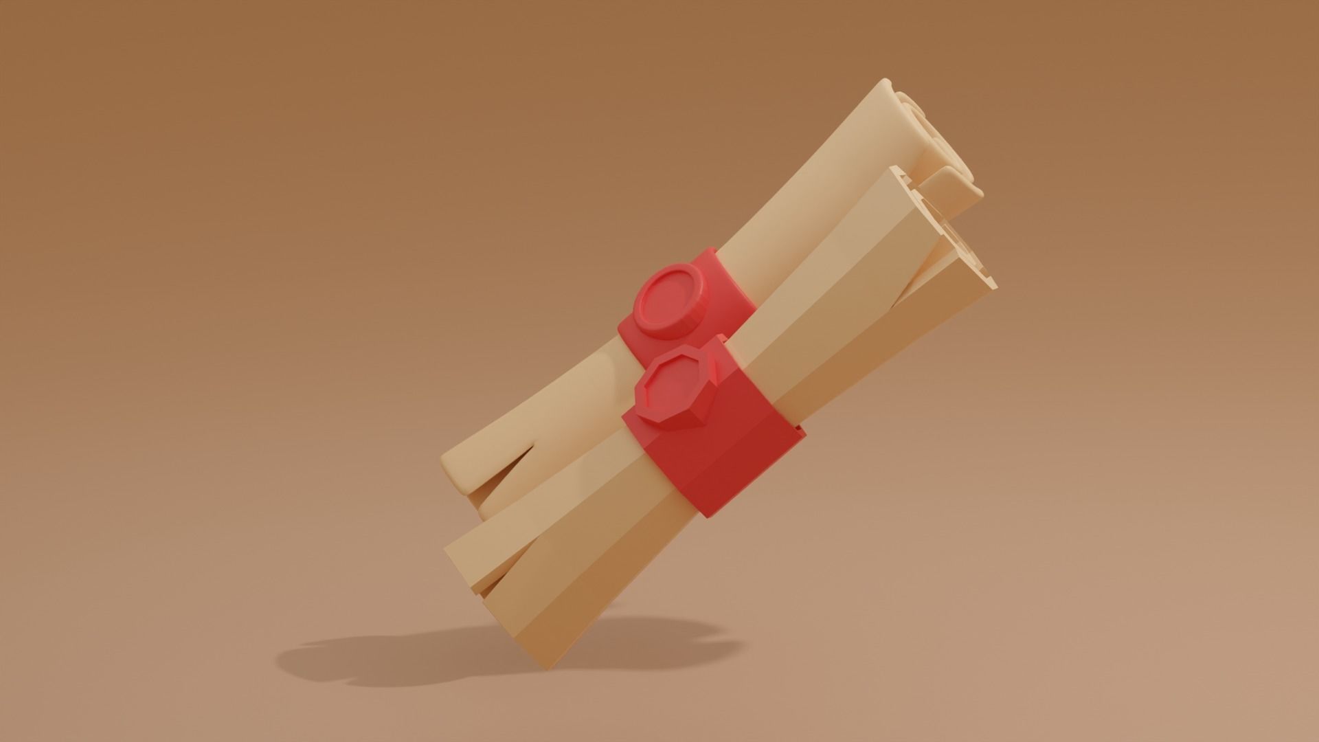 Game Asset Scroll 3D model_1