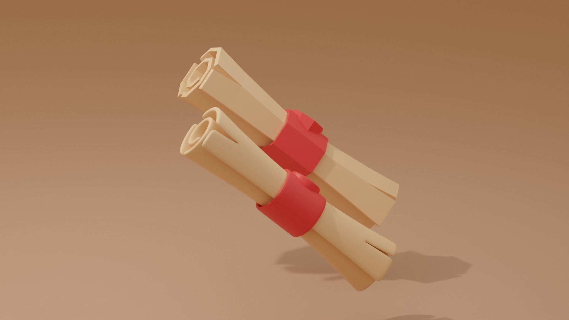 Game Asset Scroll 3D model_3
