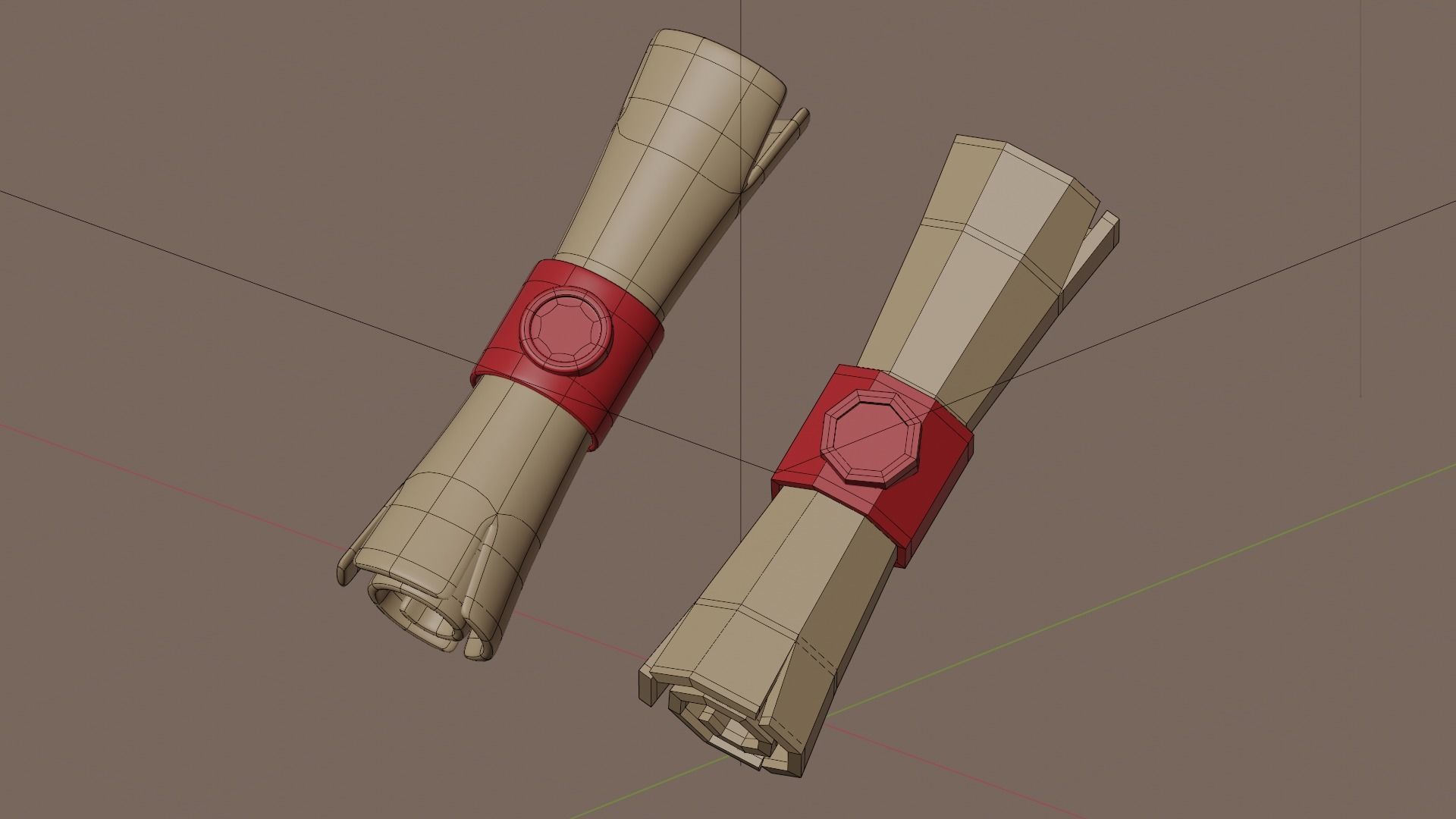 Game Asset Scroll 3D model_4