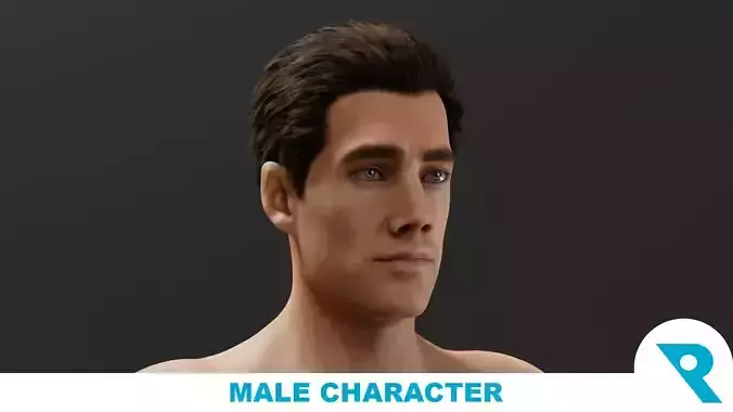 Realistic Male Character - Mr Johnson 3D model