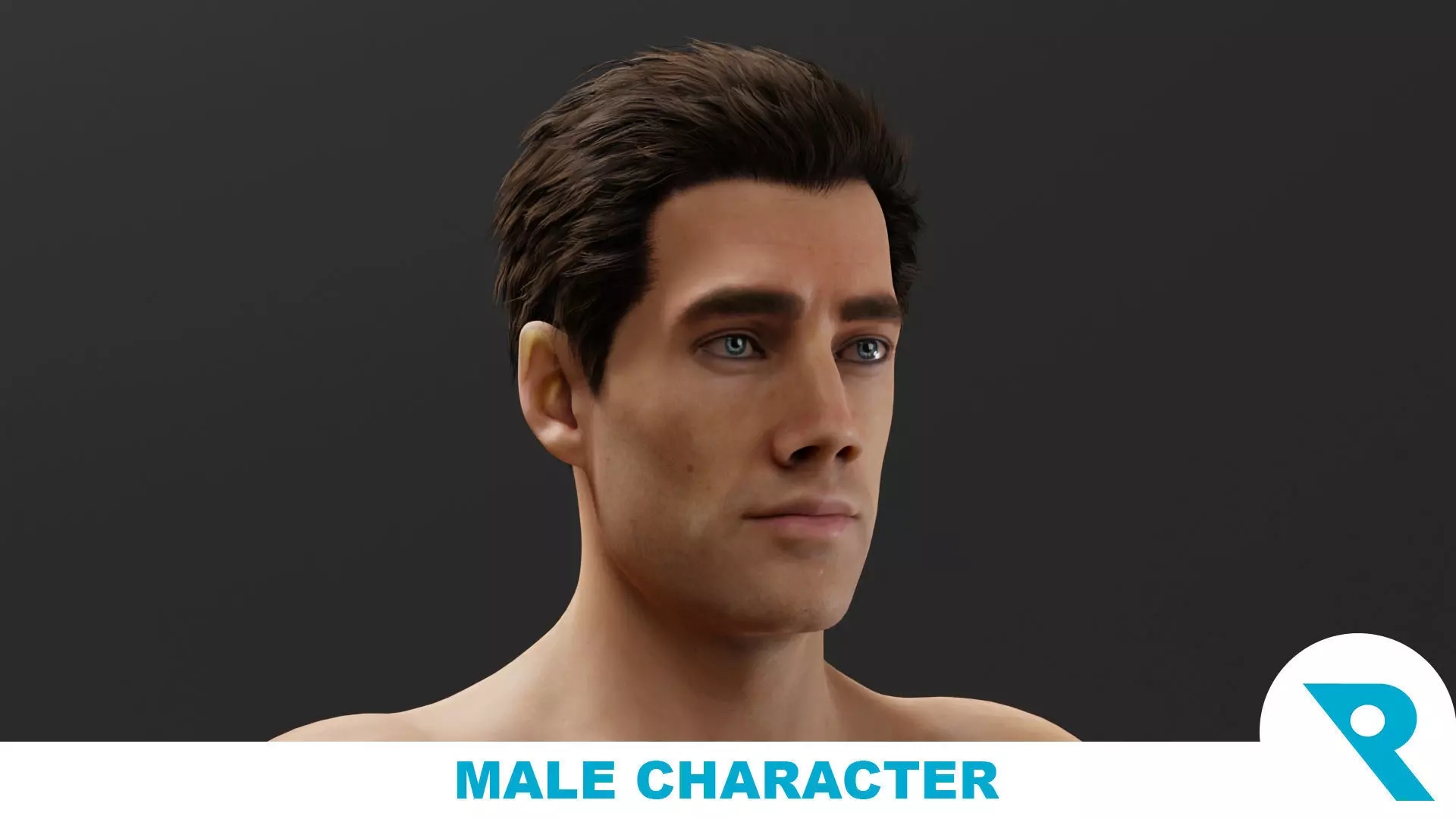 Realistic Male Character - Mr Johnson 3D model_0