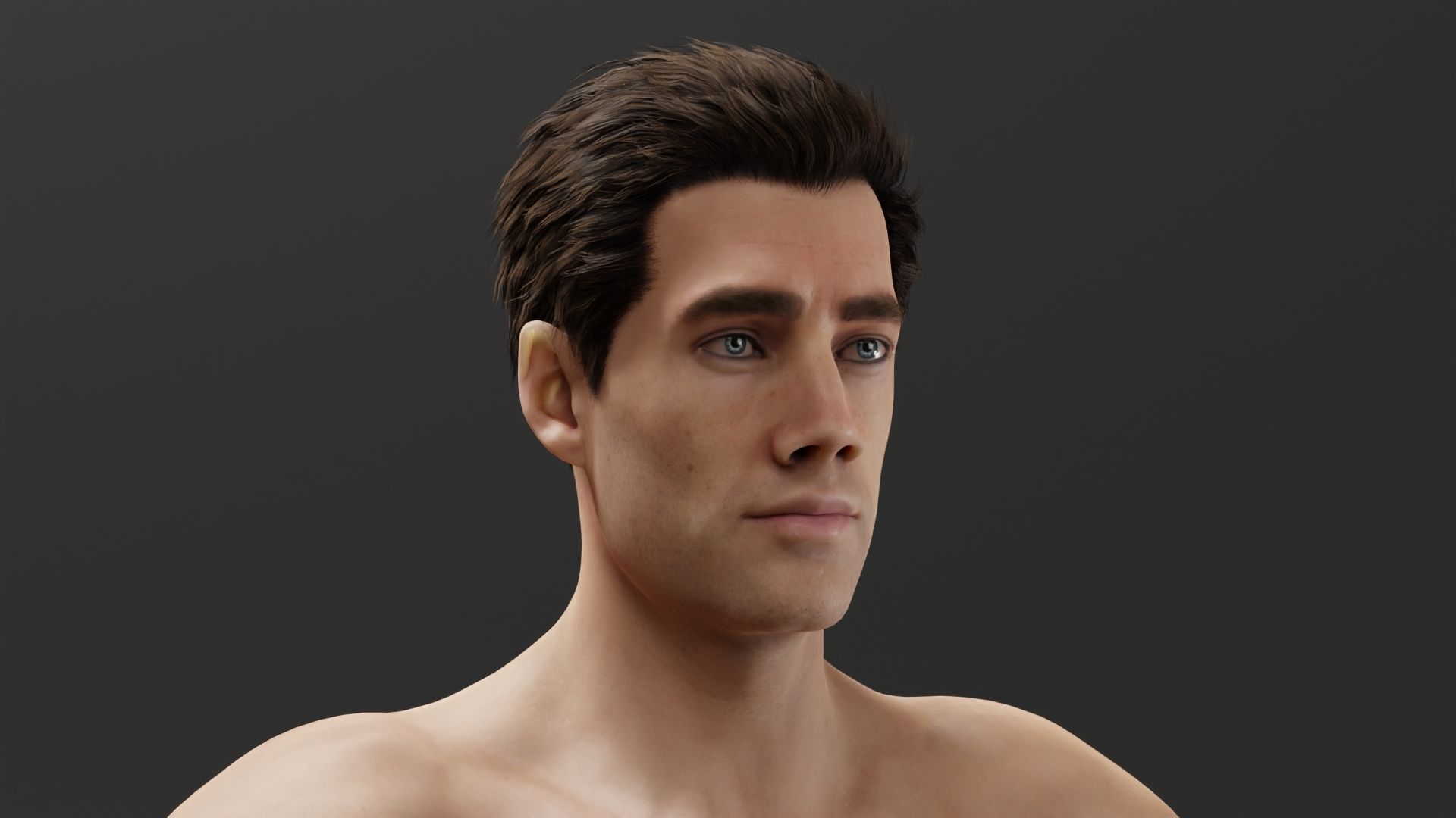 Realistic Male Character - Mr Johnson 3D model_1