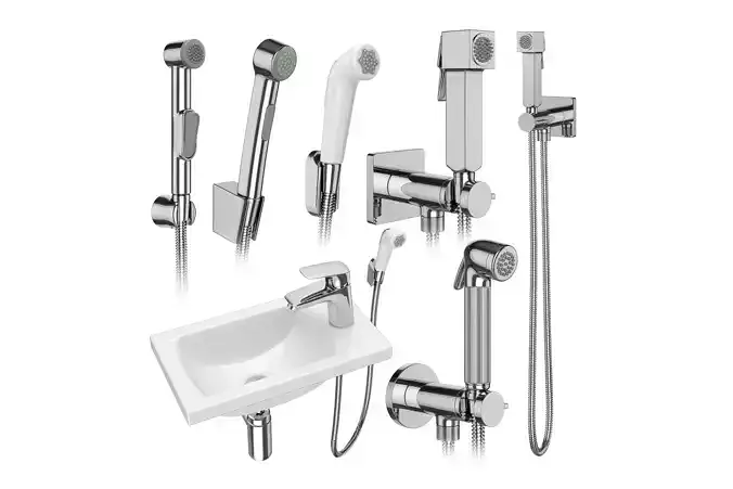 Hygienic shower Hansgrohe and Bossini set 158