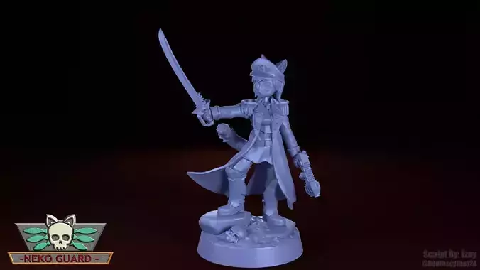 Neko Guard - Commissar Karitte 3D print model