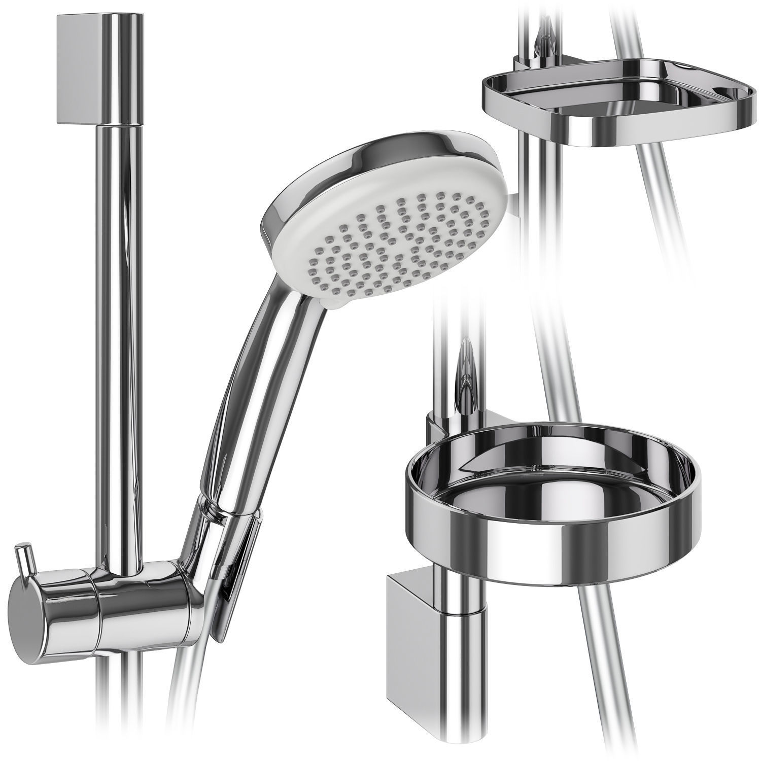Faucets and shower systems Hansgrohe set 159 3D model_4