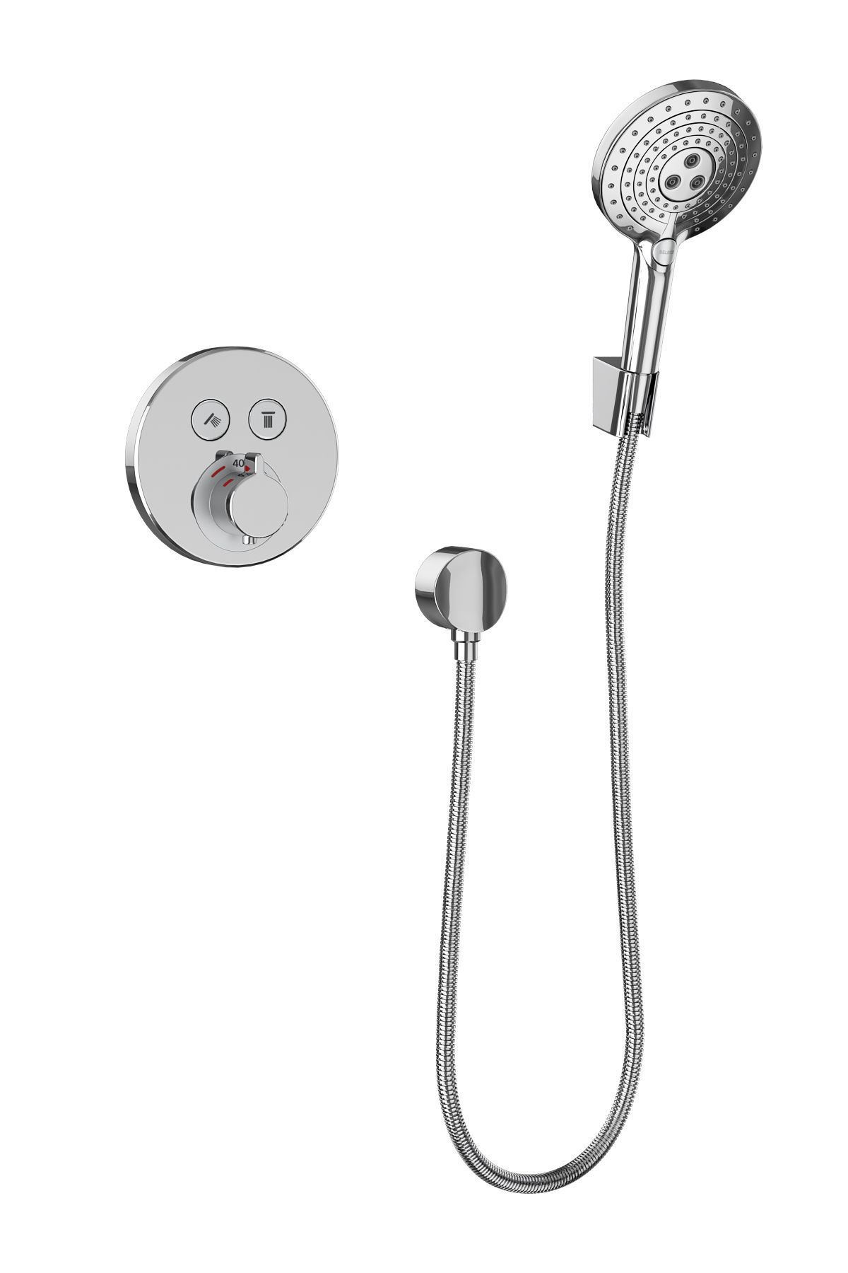 Faucets and shower systems Hansgrohe set 159 3D model_7