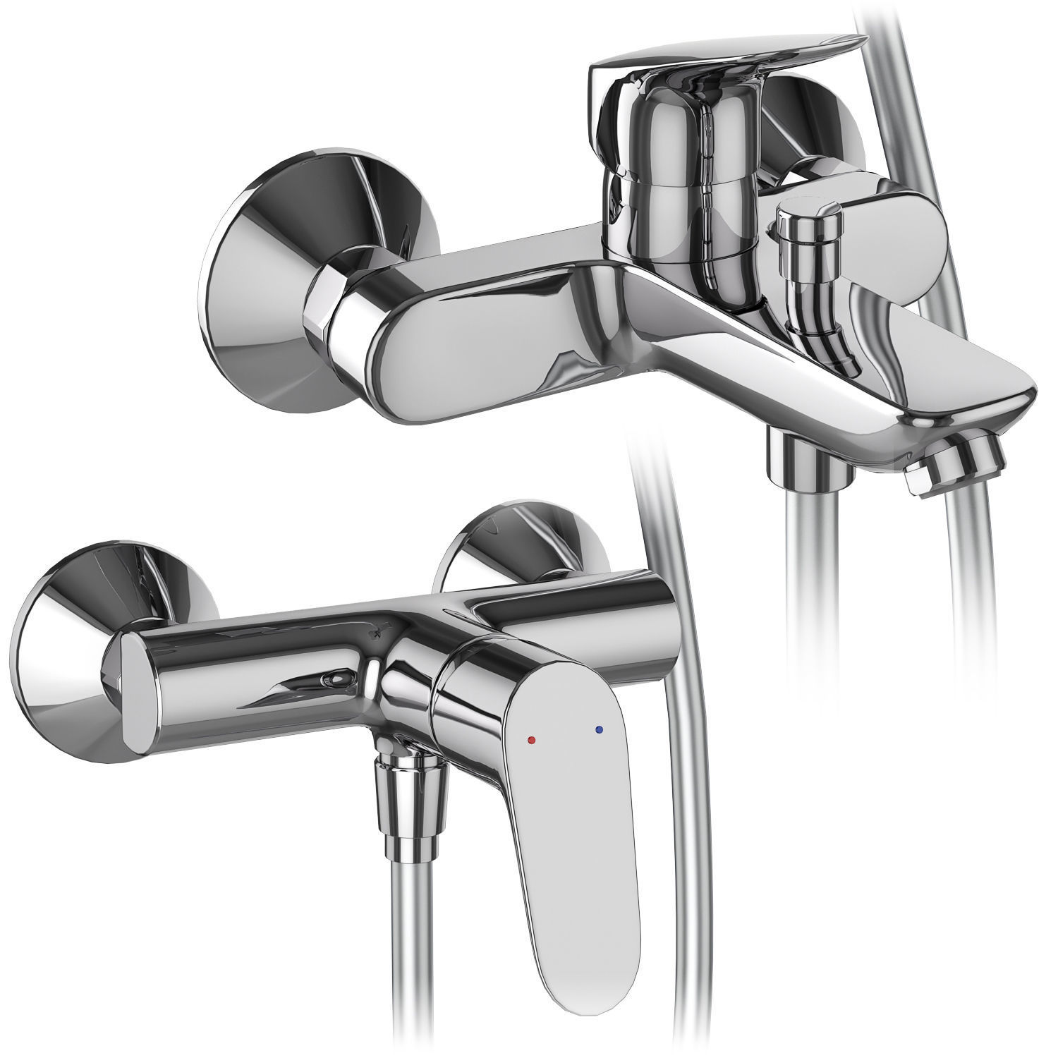 Faucets and shower systems Hansgrohe set 160 3D model_3