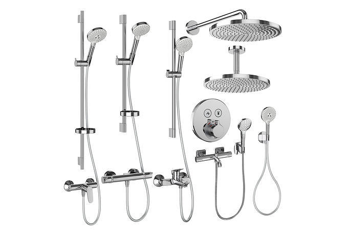 Faucets and shower systems Hansgrohe set 160 3D model