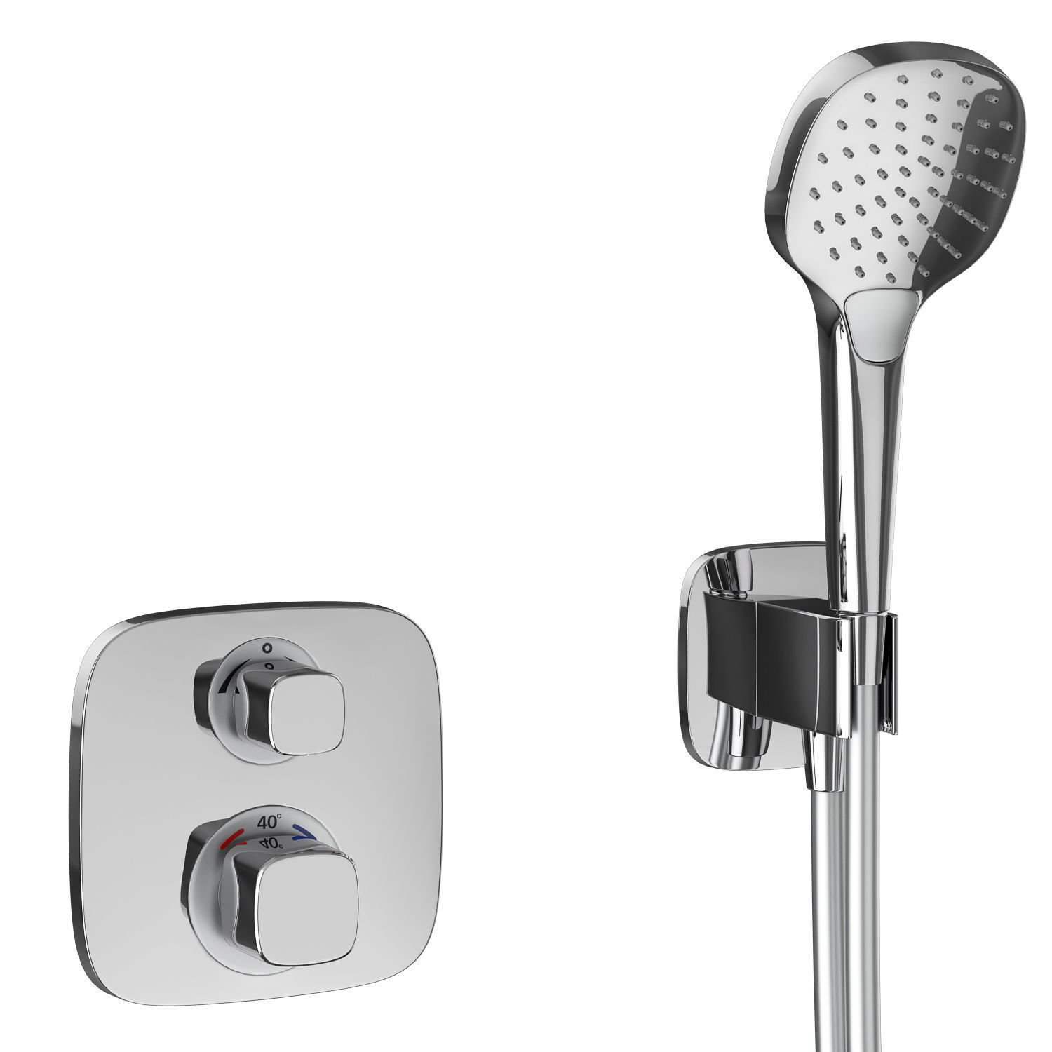 Faucets and shower systems Hansgrohe set 161 3D model_23
