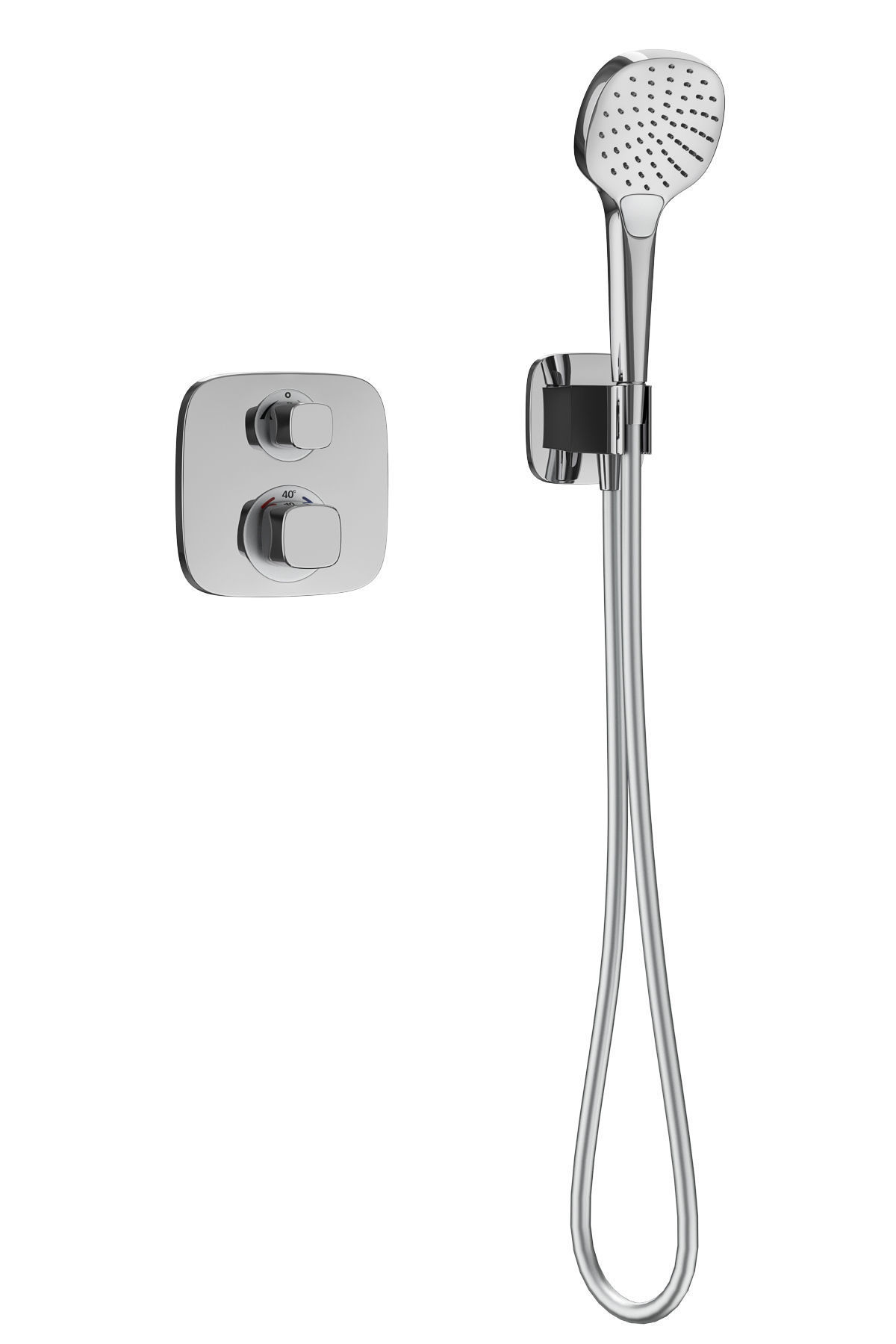 Faucets and shower systems Hansgrohe set 161 3D model_7