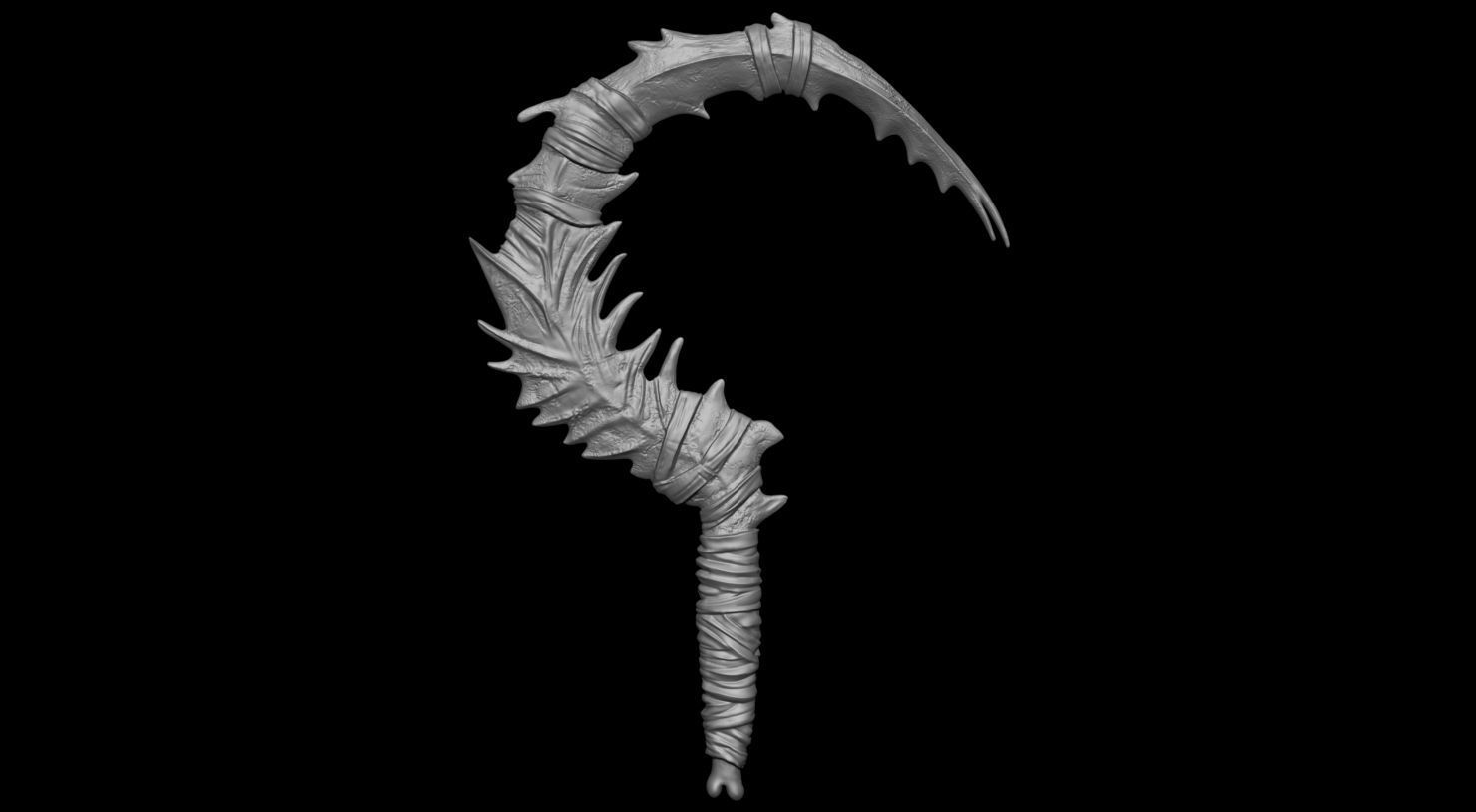 3D PRINTABLE NOOB SAIBOT SCYTHE MORTAL KOMBAT 11 3D print model_3