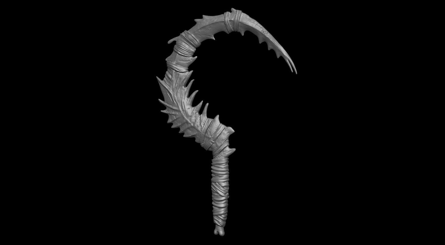 3D PRINTABLE NOOB SAIBOT SCYTHE MORTAL KOMBAT 11 3D print model_10