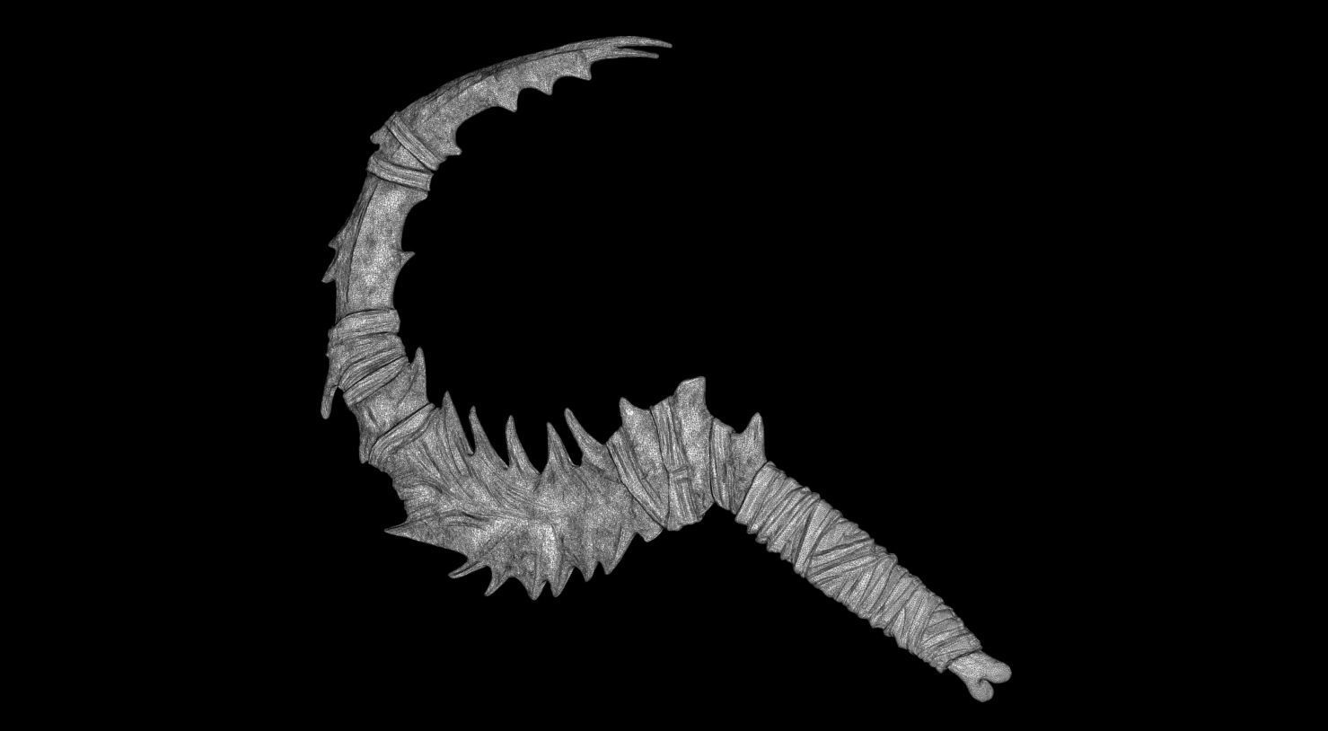 3D PRINTABLE NOOB SAIBOT SCYTHE MORTAL KOMBAT 11 3D print model_12