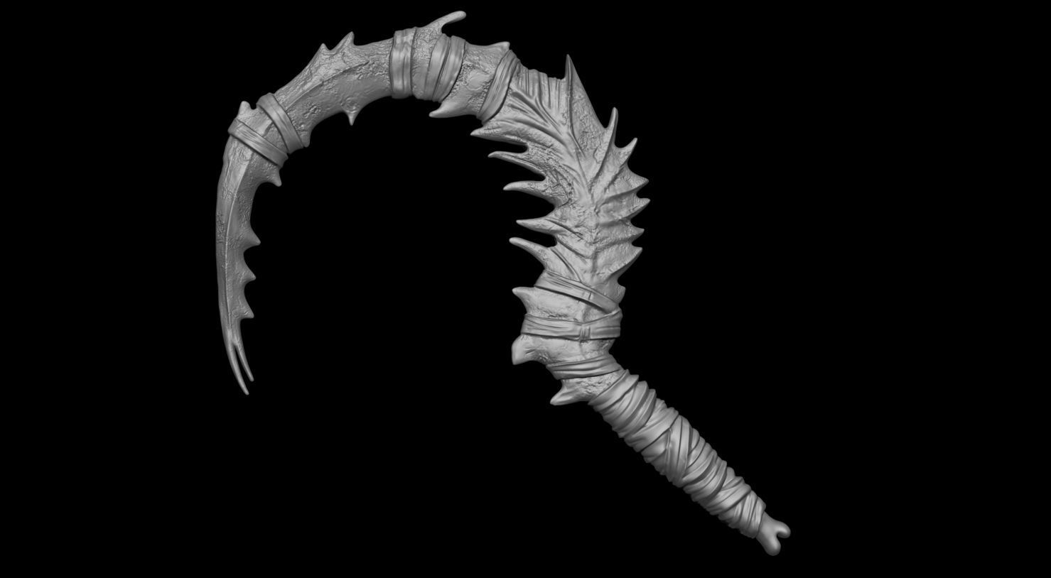 3D PRINTABLE NOOB SAIBOT SCYTHE MORTAL KOMBAT 11 3D print model_4