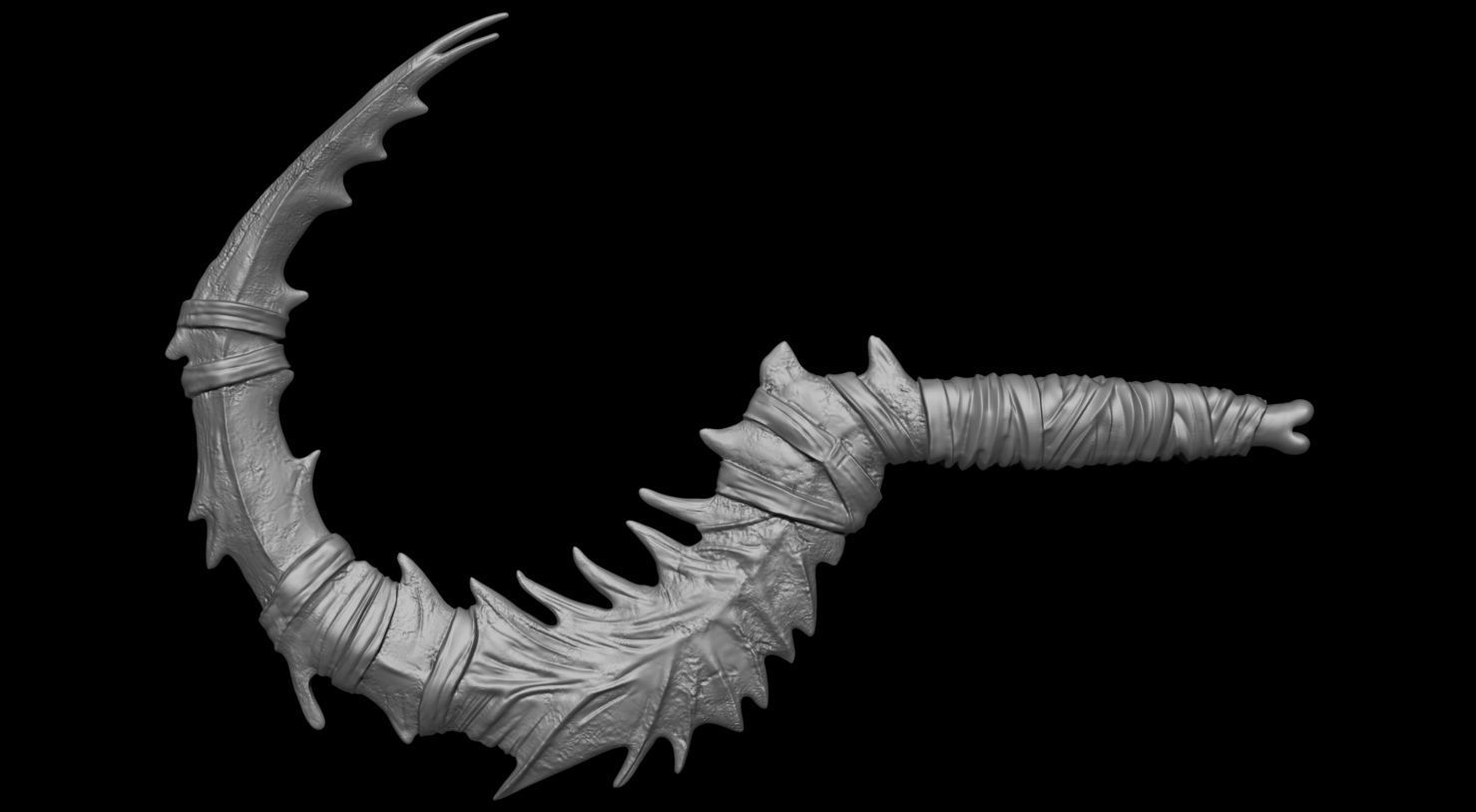 3D PRINTABLE NOOB SAIBOT SCYTHE MORTAL KOMBAT 11 3D print model_6