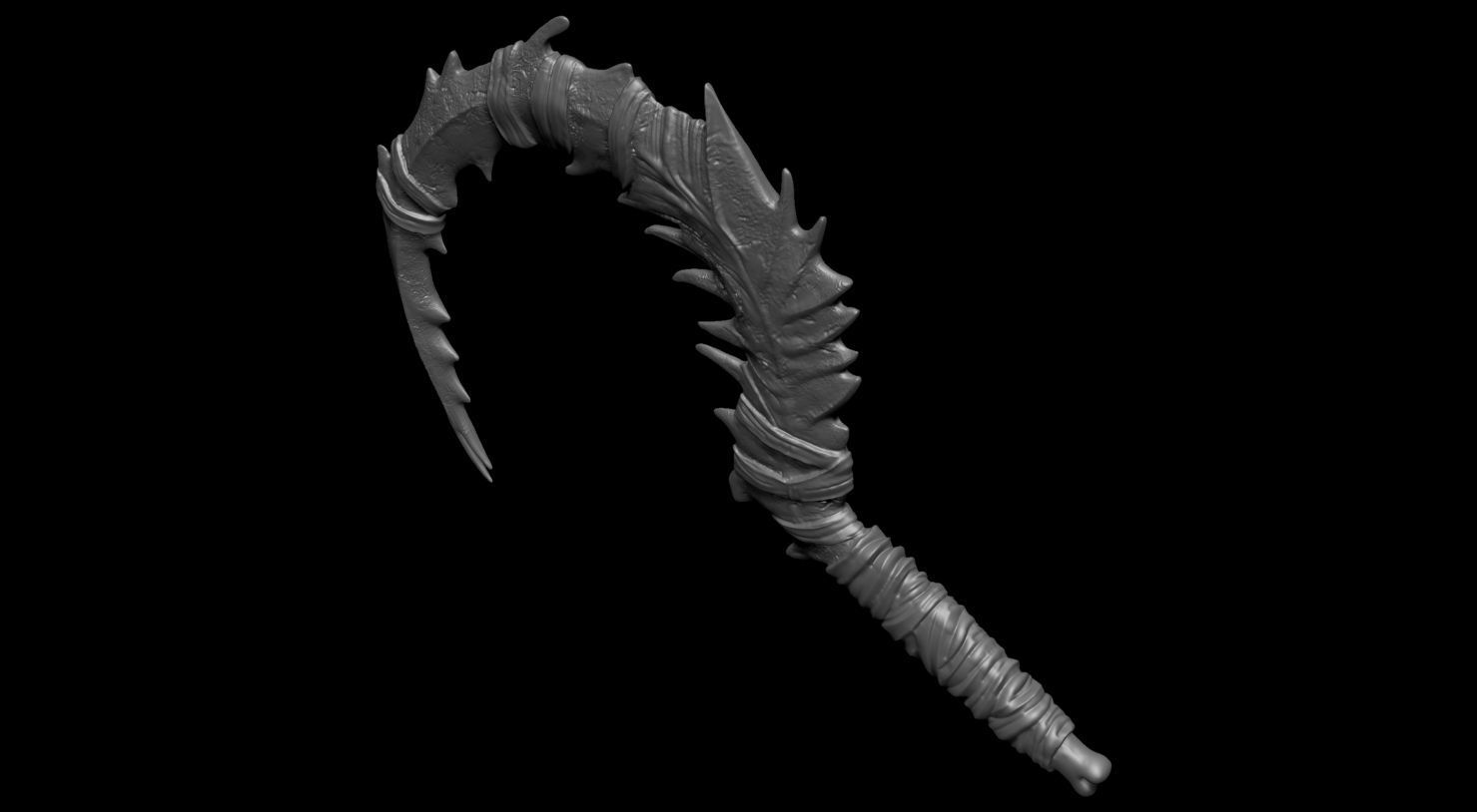 3D PRINTABLE NOOB SAIBOT SCYTHE MORTAL KOMBAT 11 3D print model_7