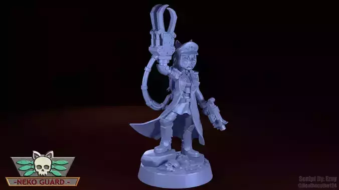 Neko Guard - Commissar Nyarrick 3D print model