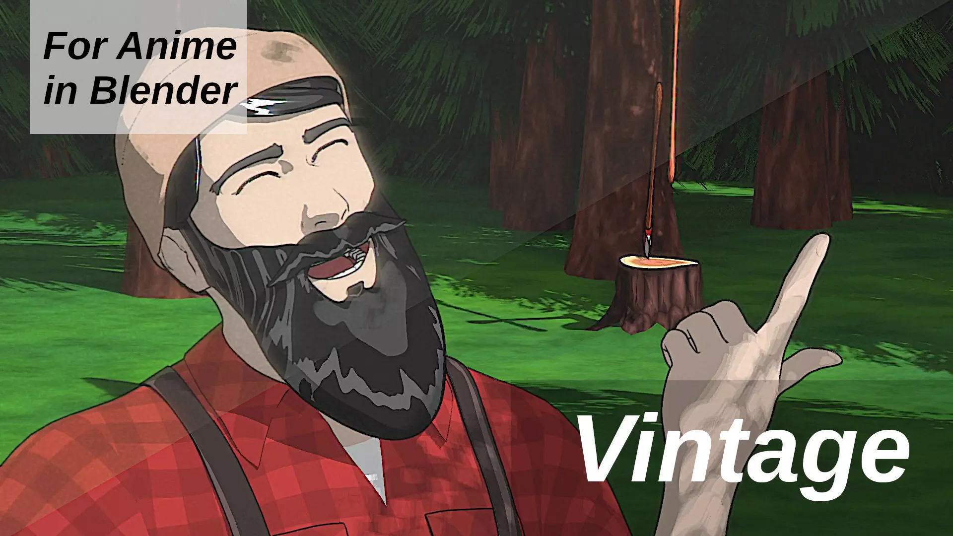 For Anime in Blender - Vintage Free 3D model