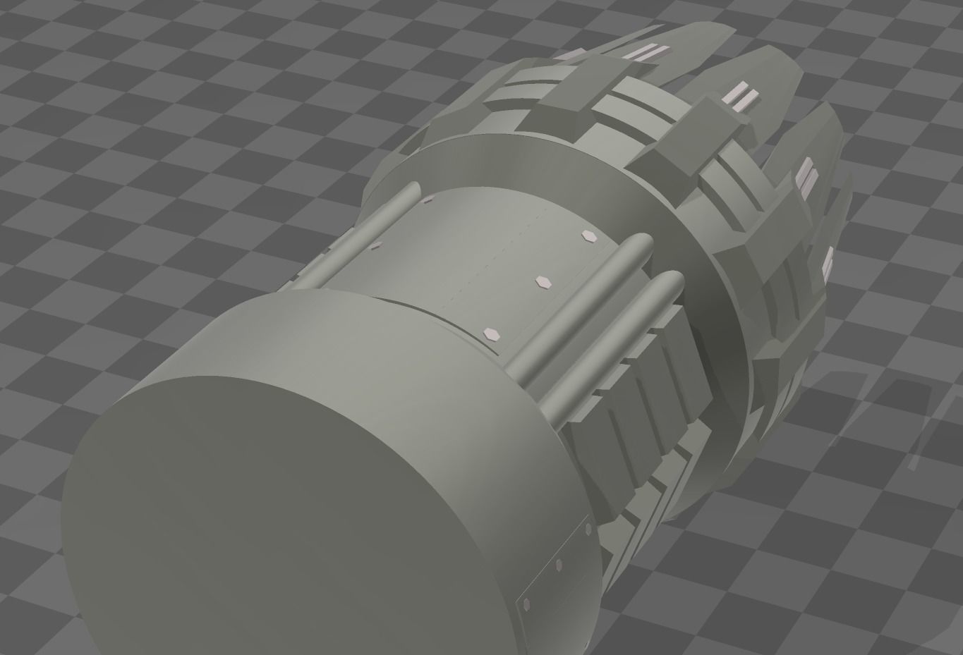 Spacecraft Thruster 3D model_3