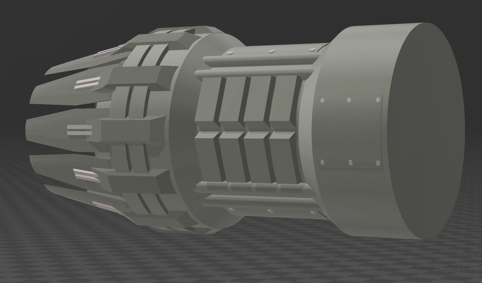 Spacecraft Thruster 3D model_1