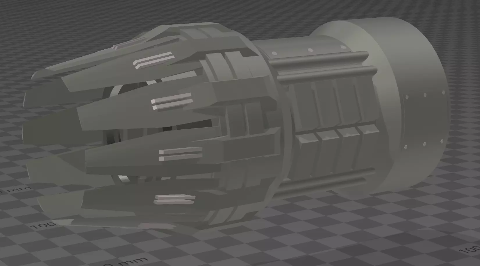 Spacecraft Thruster 3D model_0