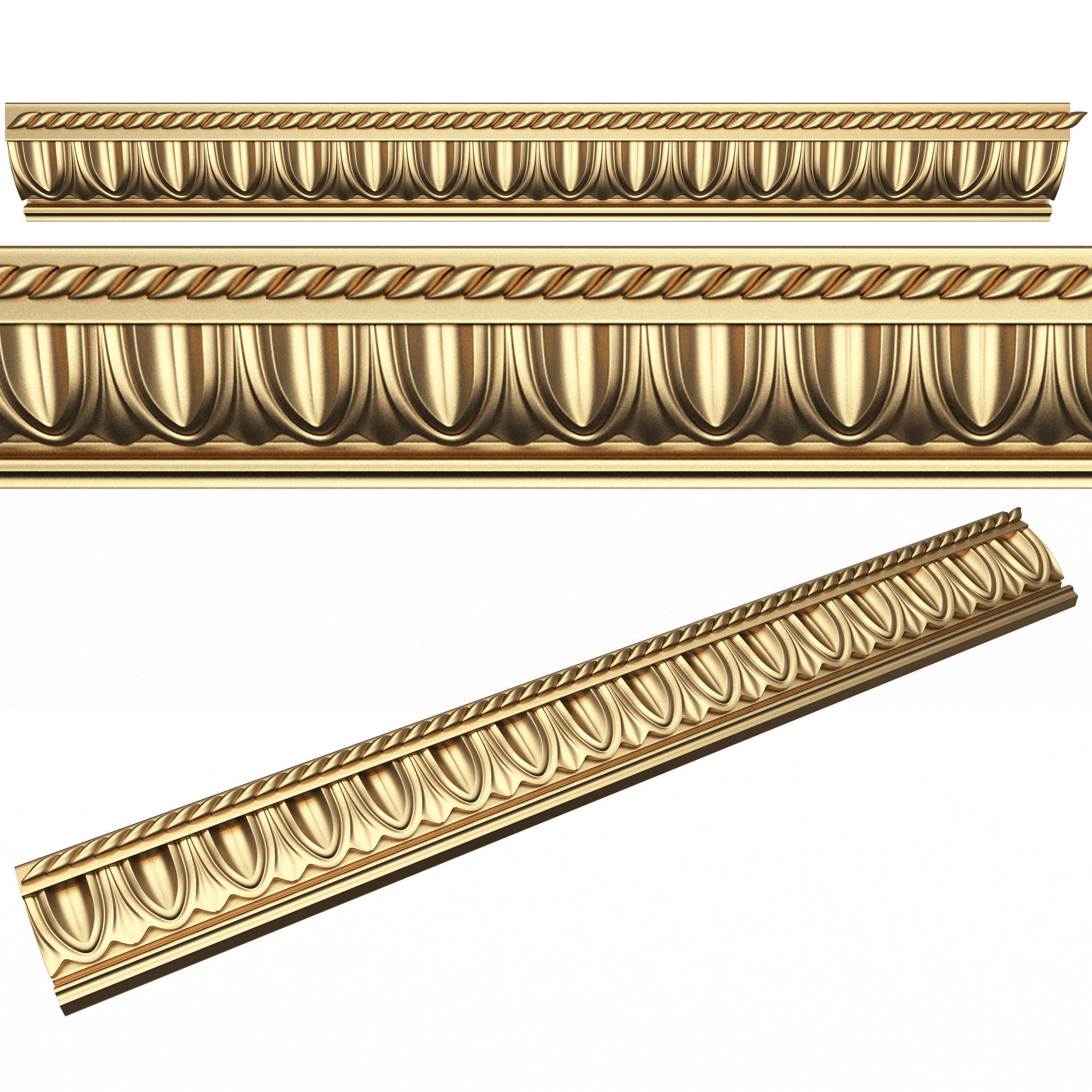 Collection of 33 Classic Carvings 03 Low-poly 3D model_67
