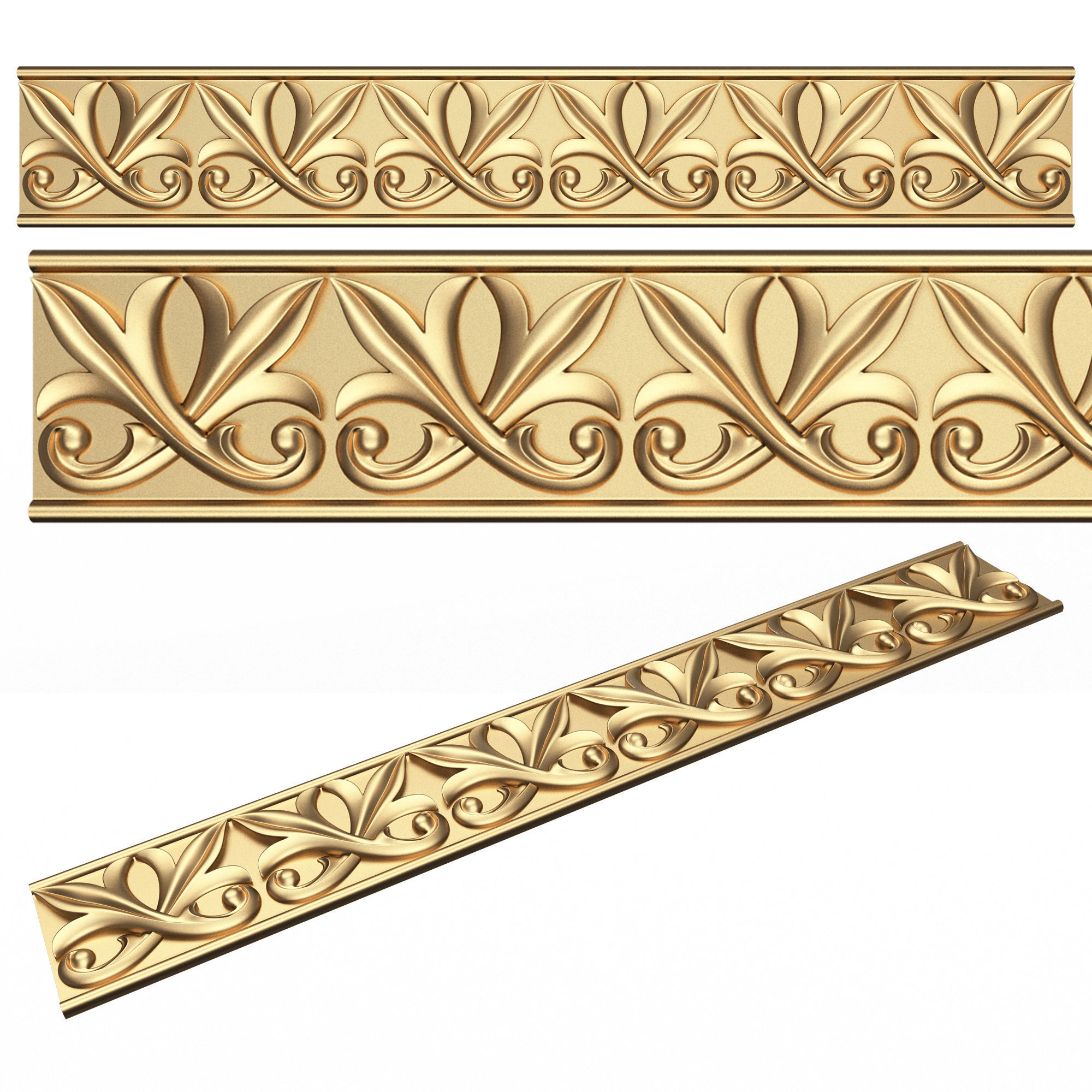Collection of 33 Classic Carvings 03 Low-poly 3D model_54