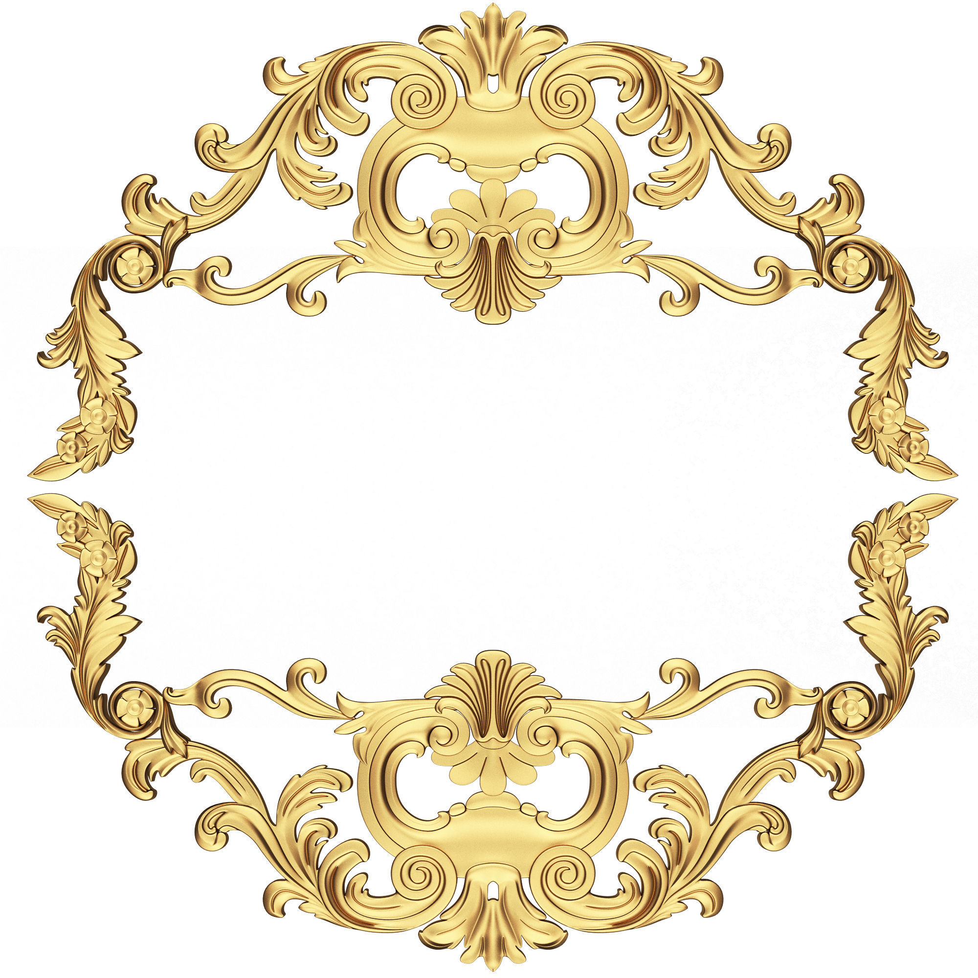 Collection of 33 Classic Carvings 03 Low-poly 3D model_24