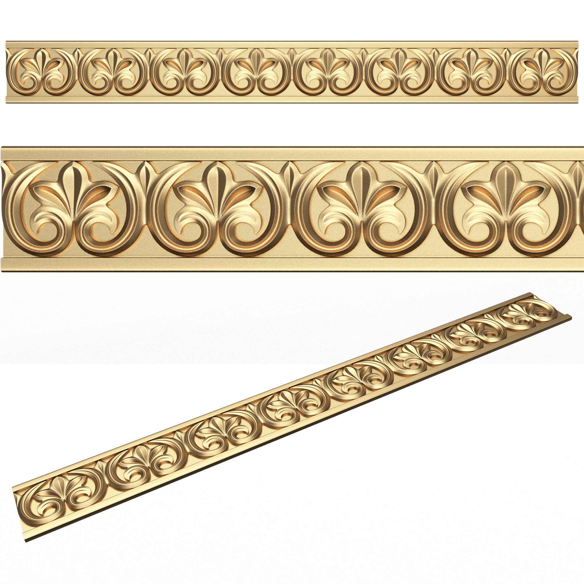 Collection of 33 Classic Carvings 03 Low-poly 3D model_43