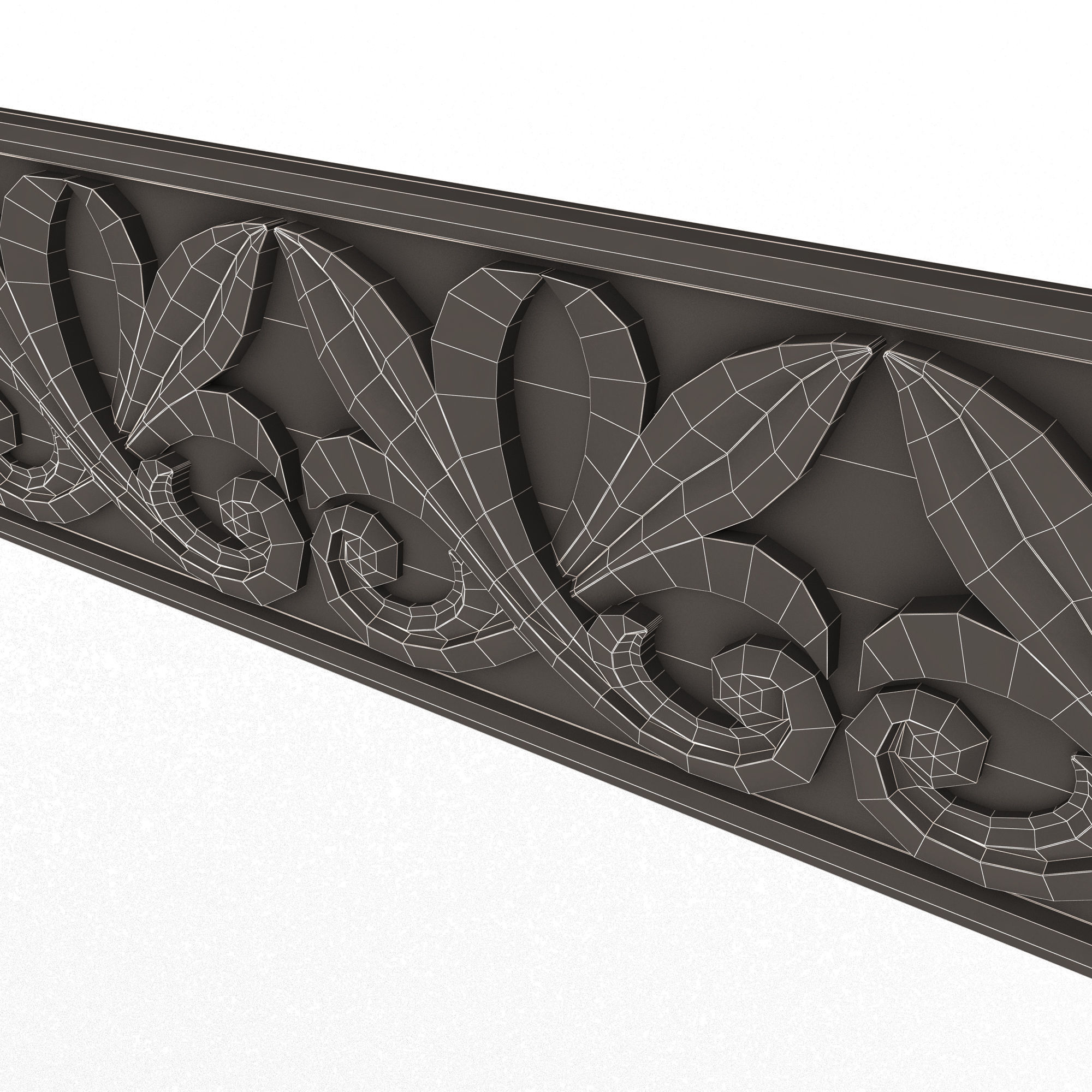 Collection of 33 Classic Carvings 03 Low-poly 3D model_122