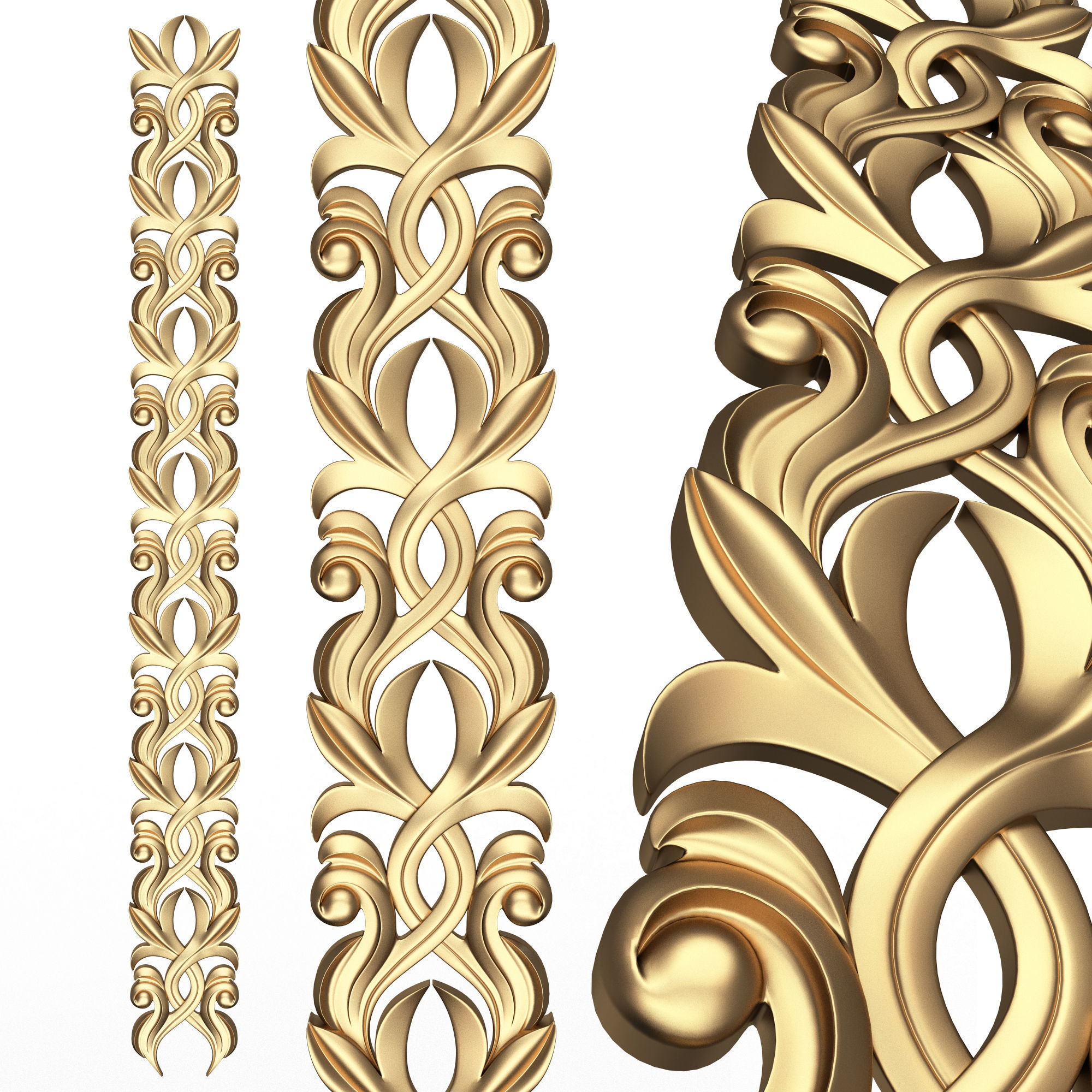 Collection of 33 Classic Carvings 03 Low-poly 3D model_71