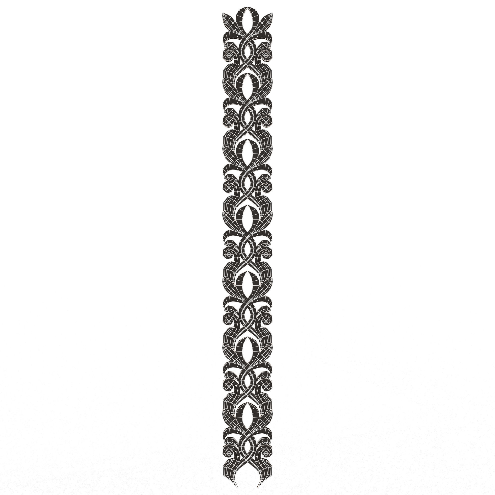 Collection of 33 Classic Carvings 03 Low-poly 3D model_113