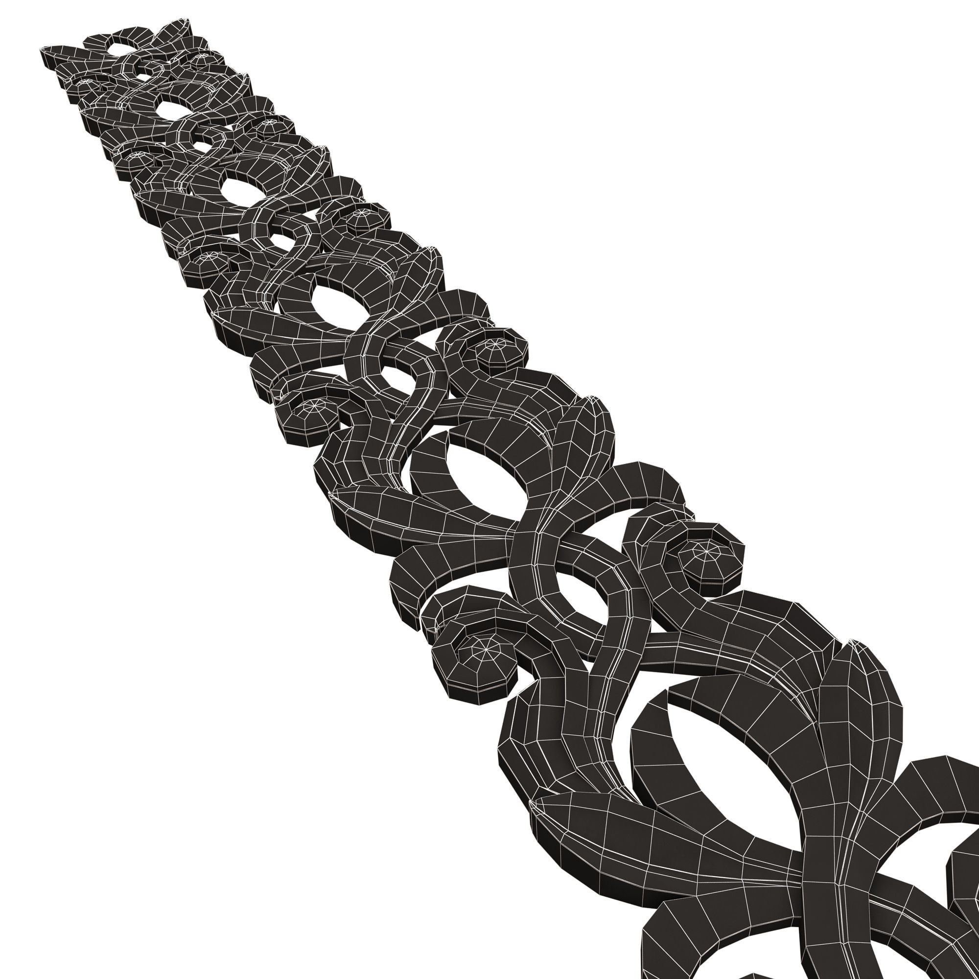 Collection of 33 Classic Carvings 03 Low-poly 3D model_114